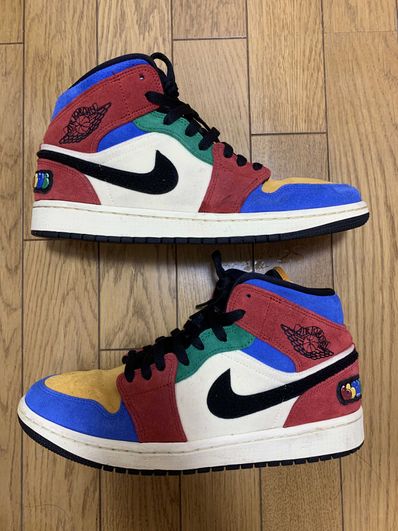 BLUE THE GREAT×NIKE AIR JORDAN 1 MID FEARLESS "MULTI"