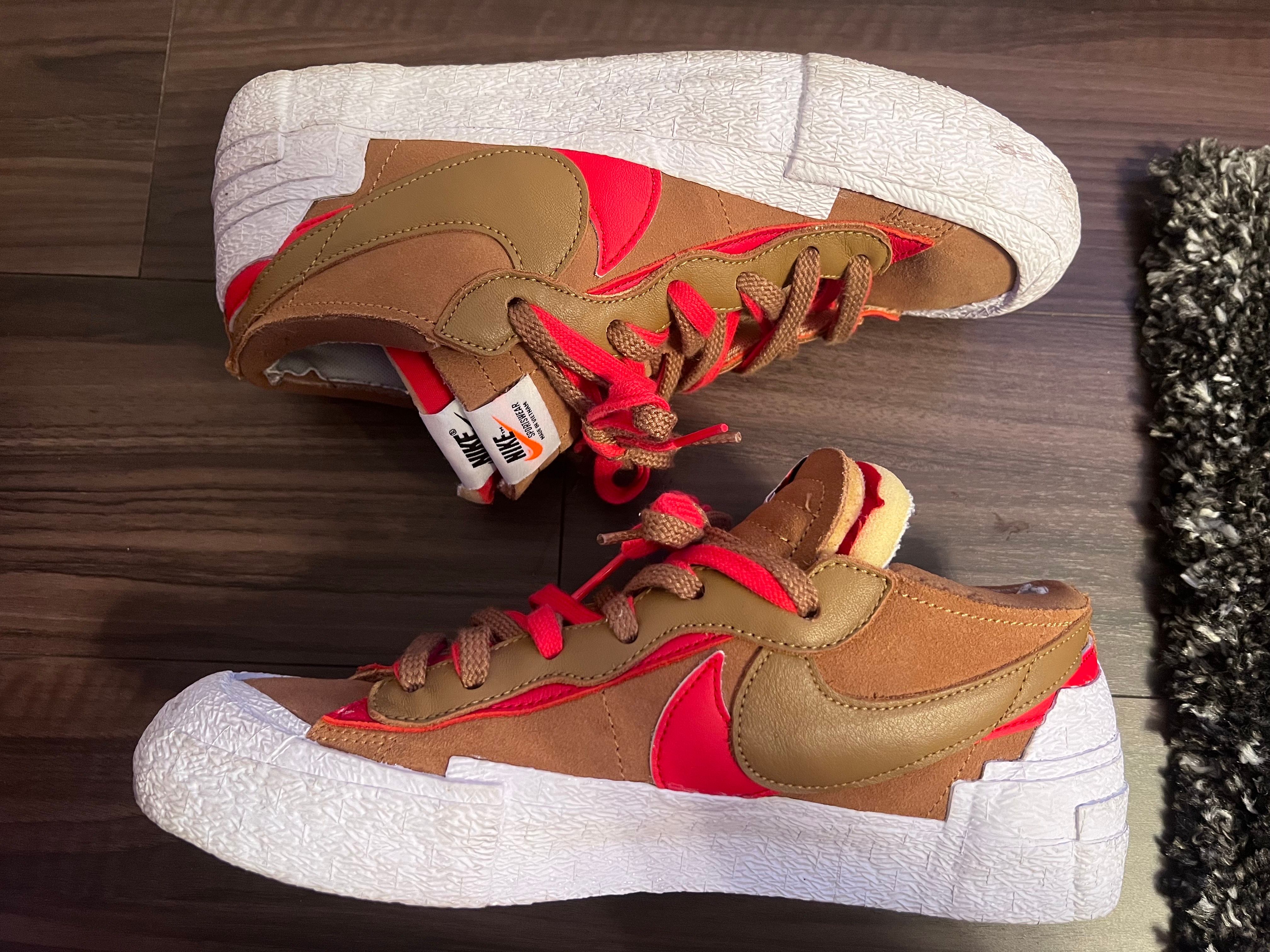 SACAI × NIKE BLAZER LOW "BRITISH TAN"