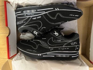 NIKE AIR MAX 1 TINKER SCHEMATIC BLACK