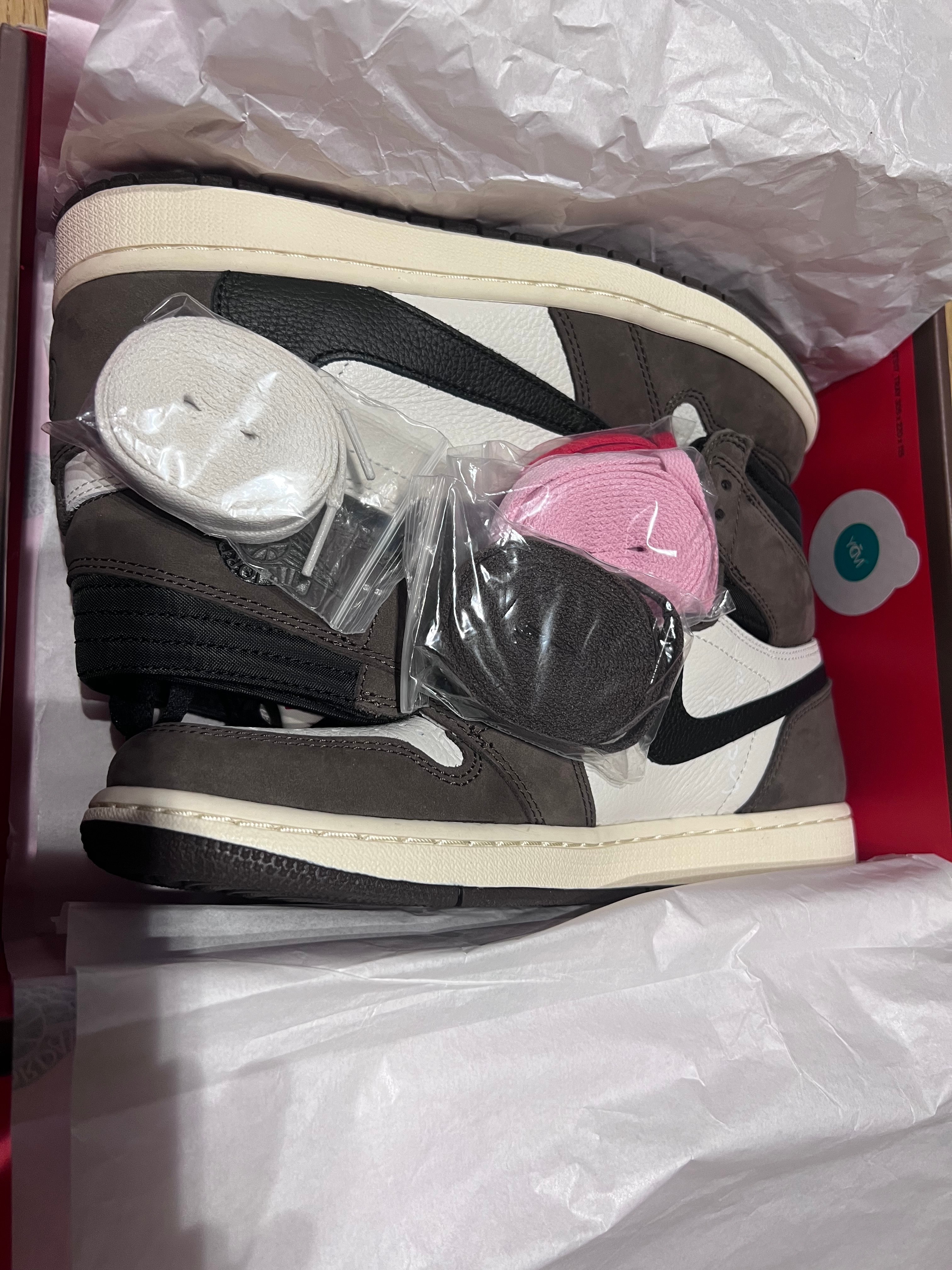 Travis Scott × Nike Air Jordan 1 Retro High OG TS SP "Sail/Dark Mocha"