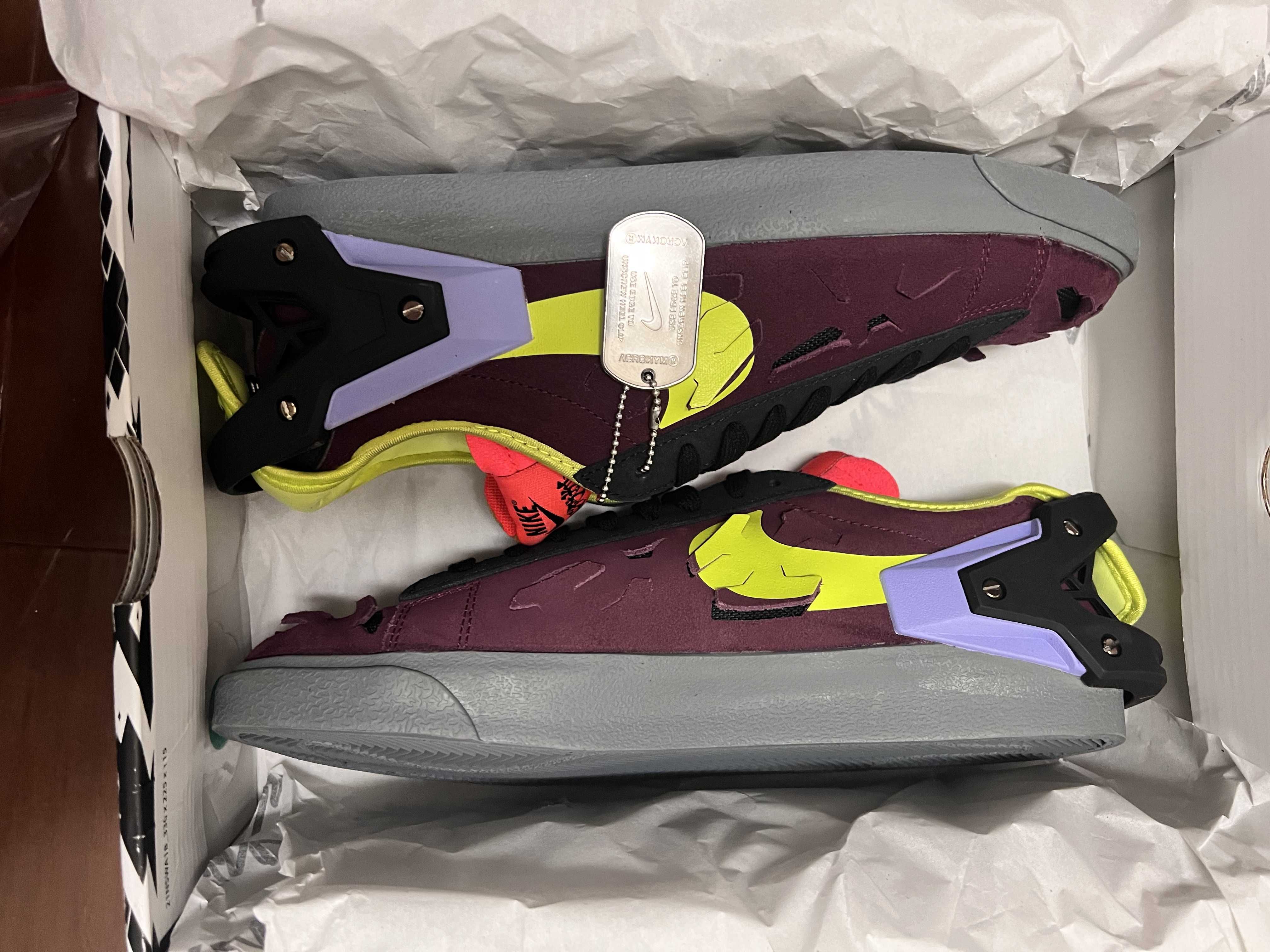 ACRONYM × Nike Blazer Low "Night Maroon"