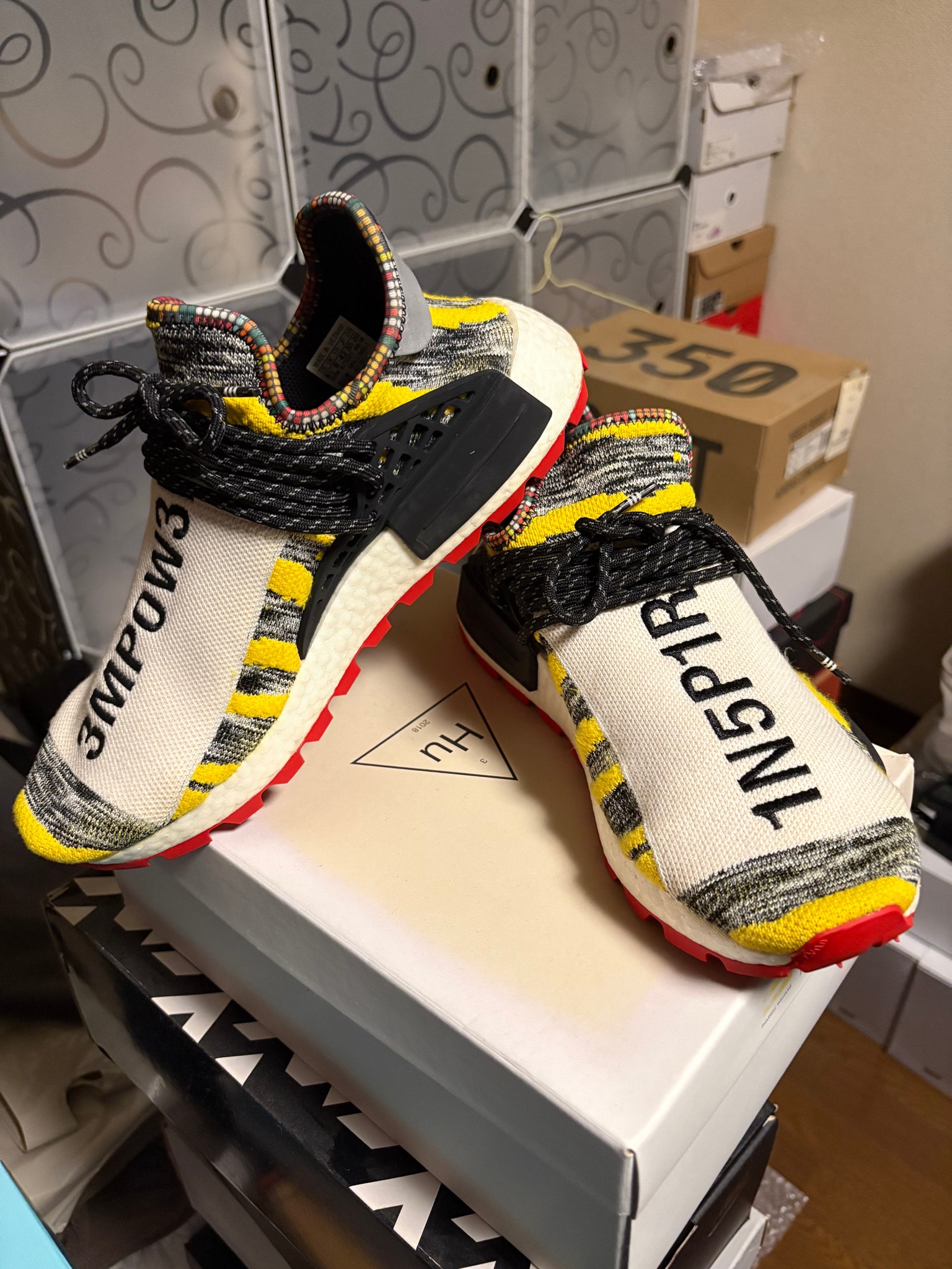 Pharrell Williams × adidas NMD Hu SOLAR PACK "RED"