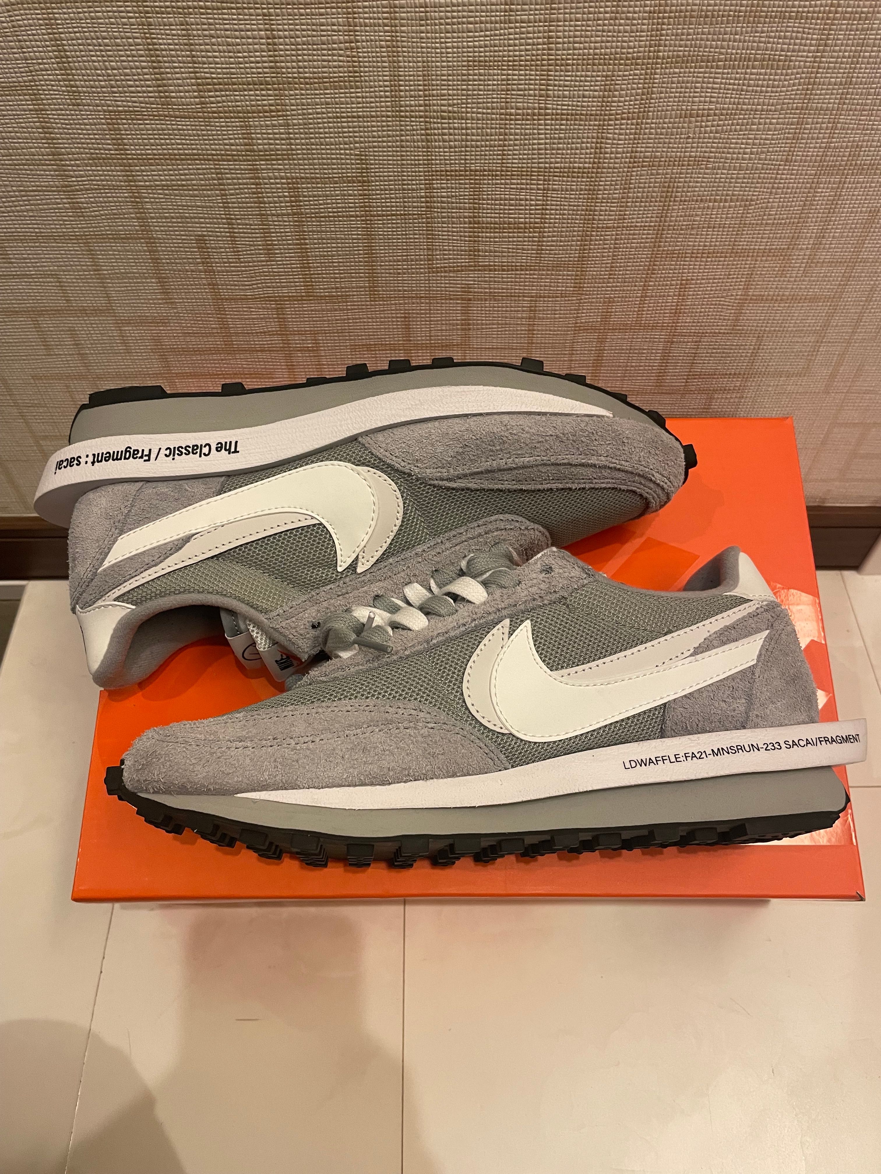 Fragment × sacai × Nike LD Waffle "Light Smoke Grey"
