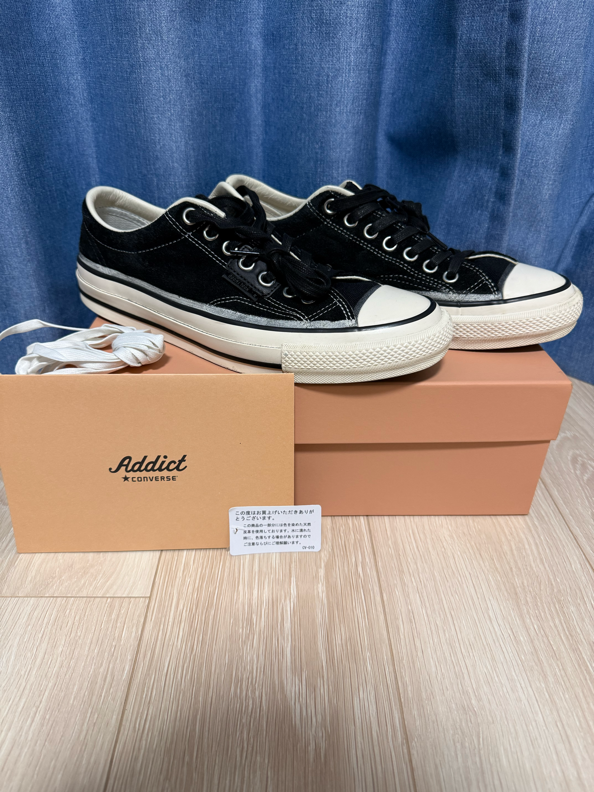 N.HOLLYWOOD × Converse Addict Chuck Taylor Suede NH OX "Black"