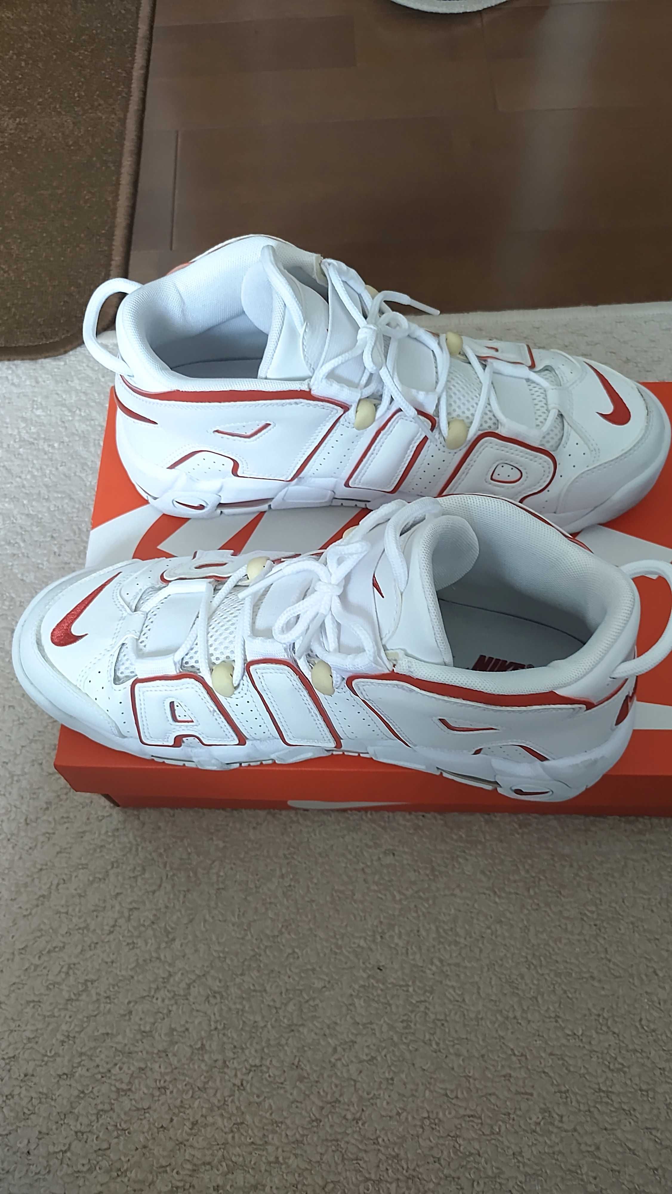 NIKE AIR MORE UPTEMPO "WHITE/VARSITY RED" (2021)