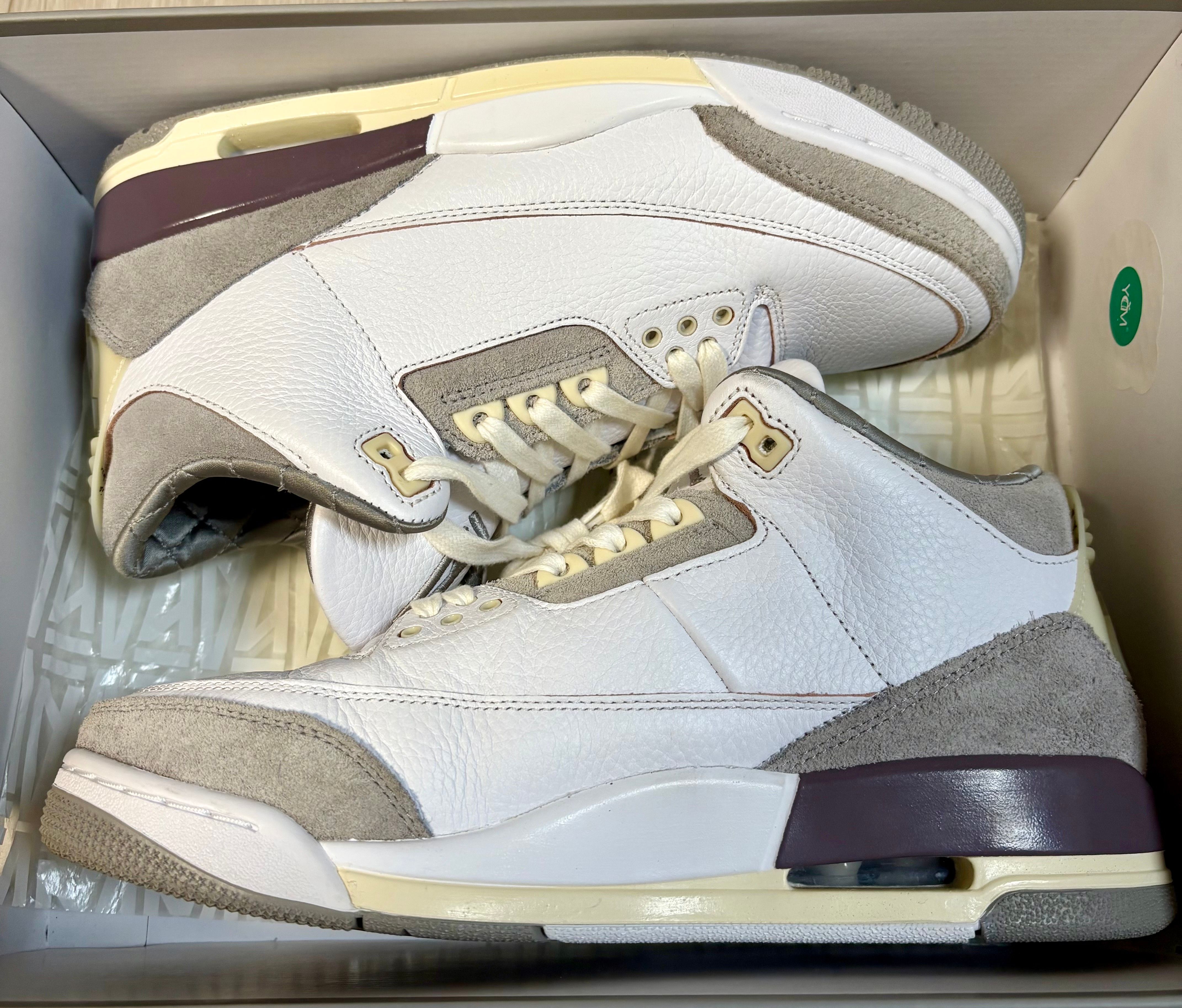 A Ma Maniere × Nike Women's Air Jordan 3 Retro SP "White/Medium Grey Violet Ore"