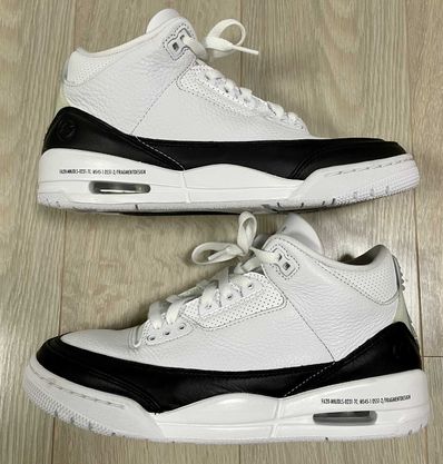 Fragment × Nike Air Jordan 3 "White/Black"