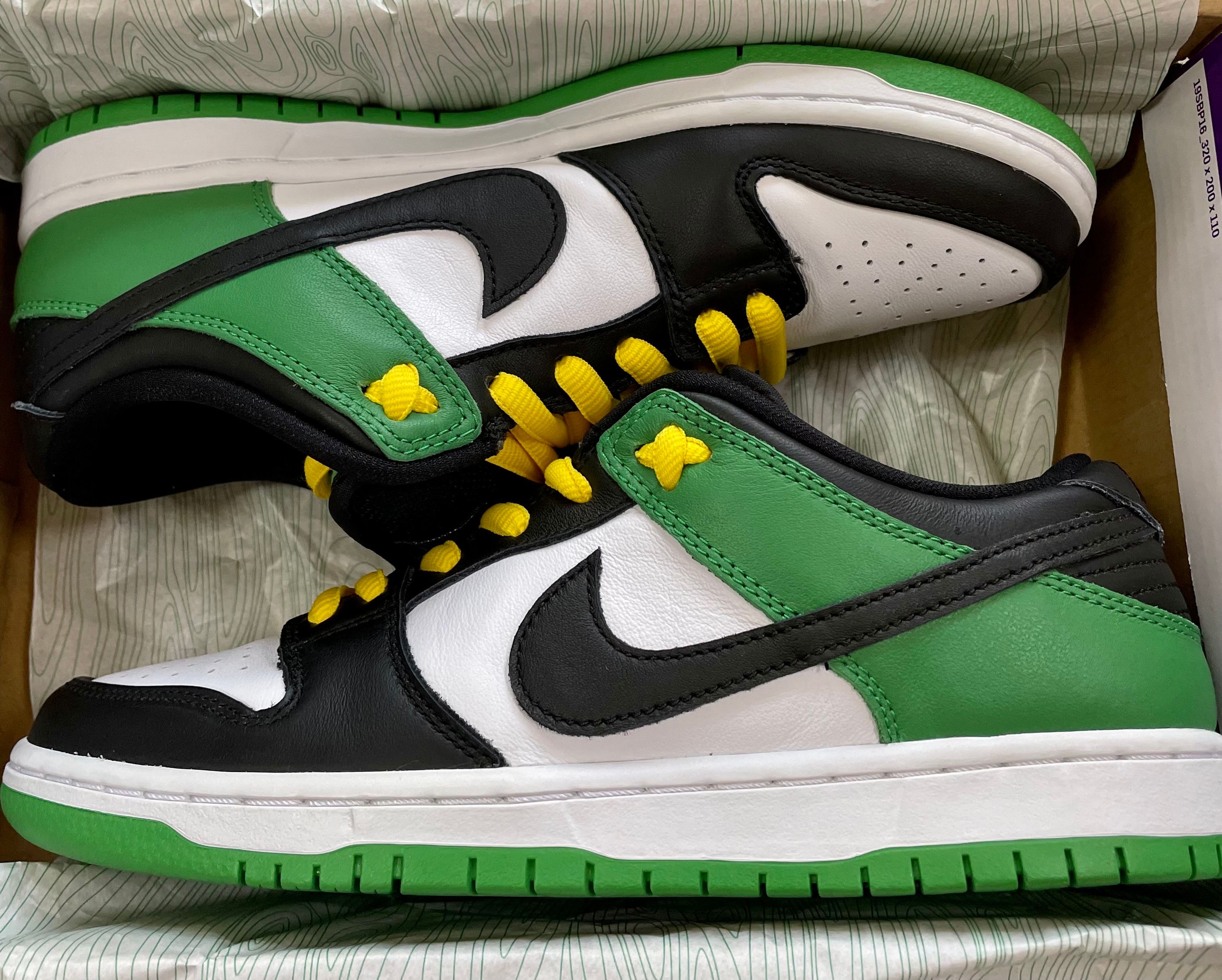 Nike SB Dunk Low Pro "Black and Classic Green"