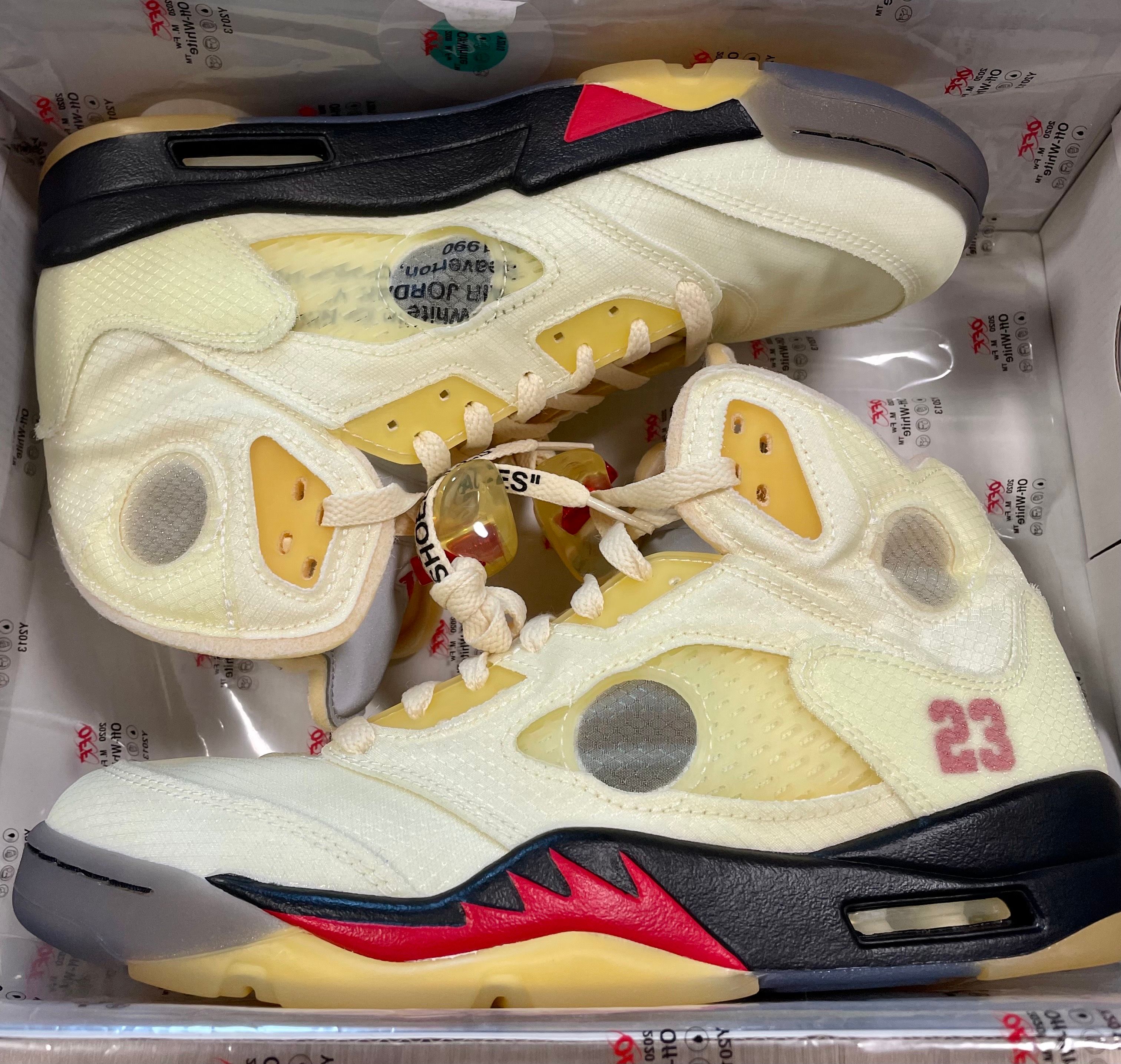 Off-White × Nike Air Jordan 5 "Sail"