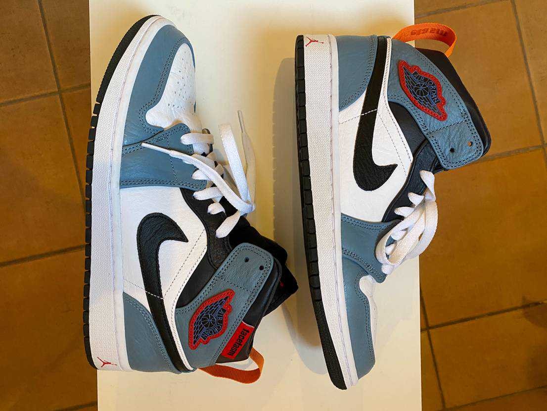 FACETASM × Nike Air Jordan 1 Mid "White/Navy"