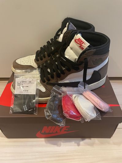 Travis Scott × Nike Air Jordan 1 Retro High OG TS SP "Sail/Dark Mocha"