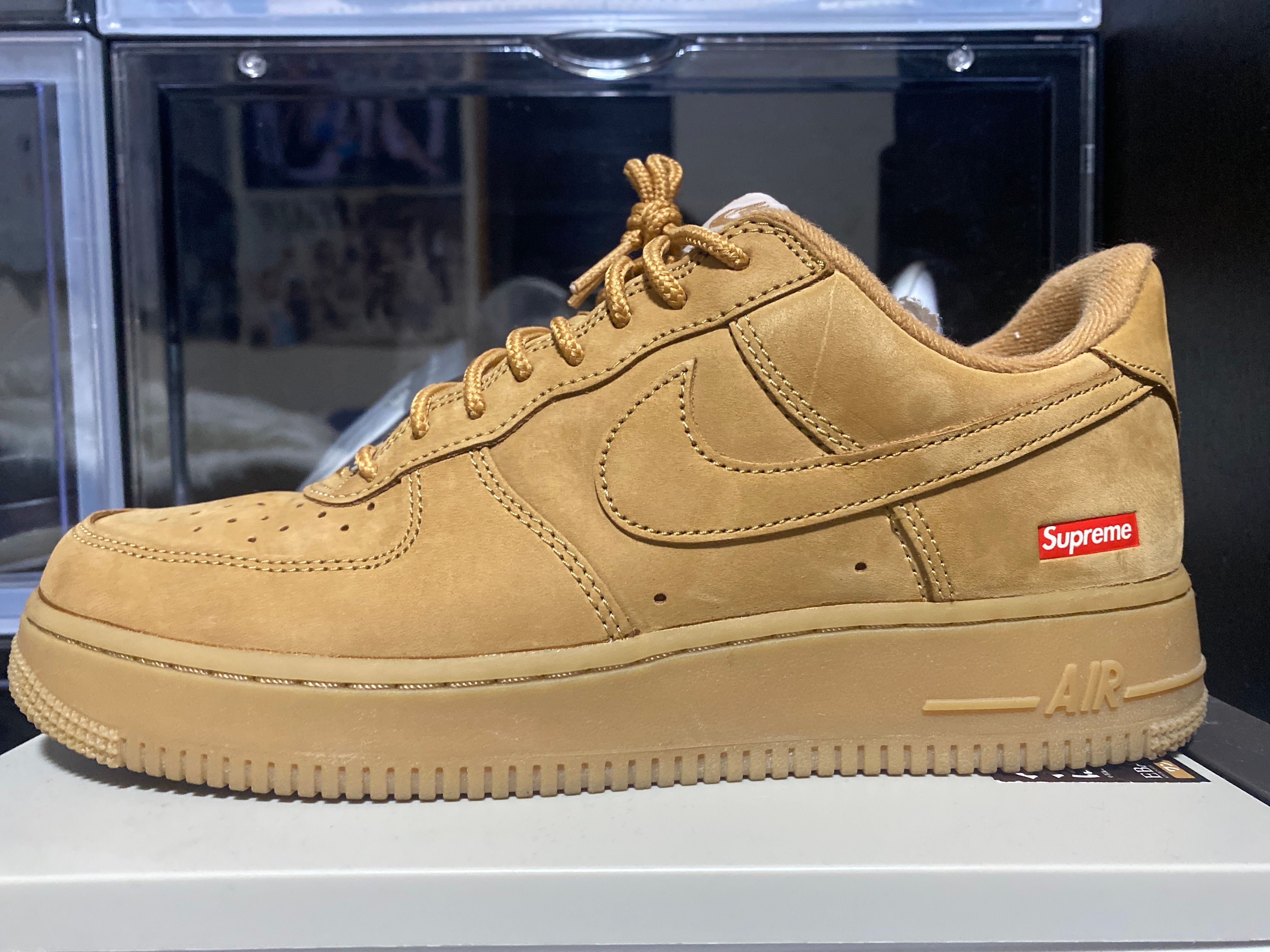 Supreme × Nike Air Force 1 Low "Flax/Wheat"