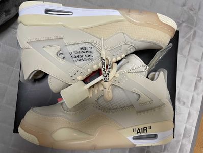 Off-White × Nike Women's Air Jordan 4 SP "Sail"