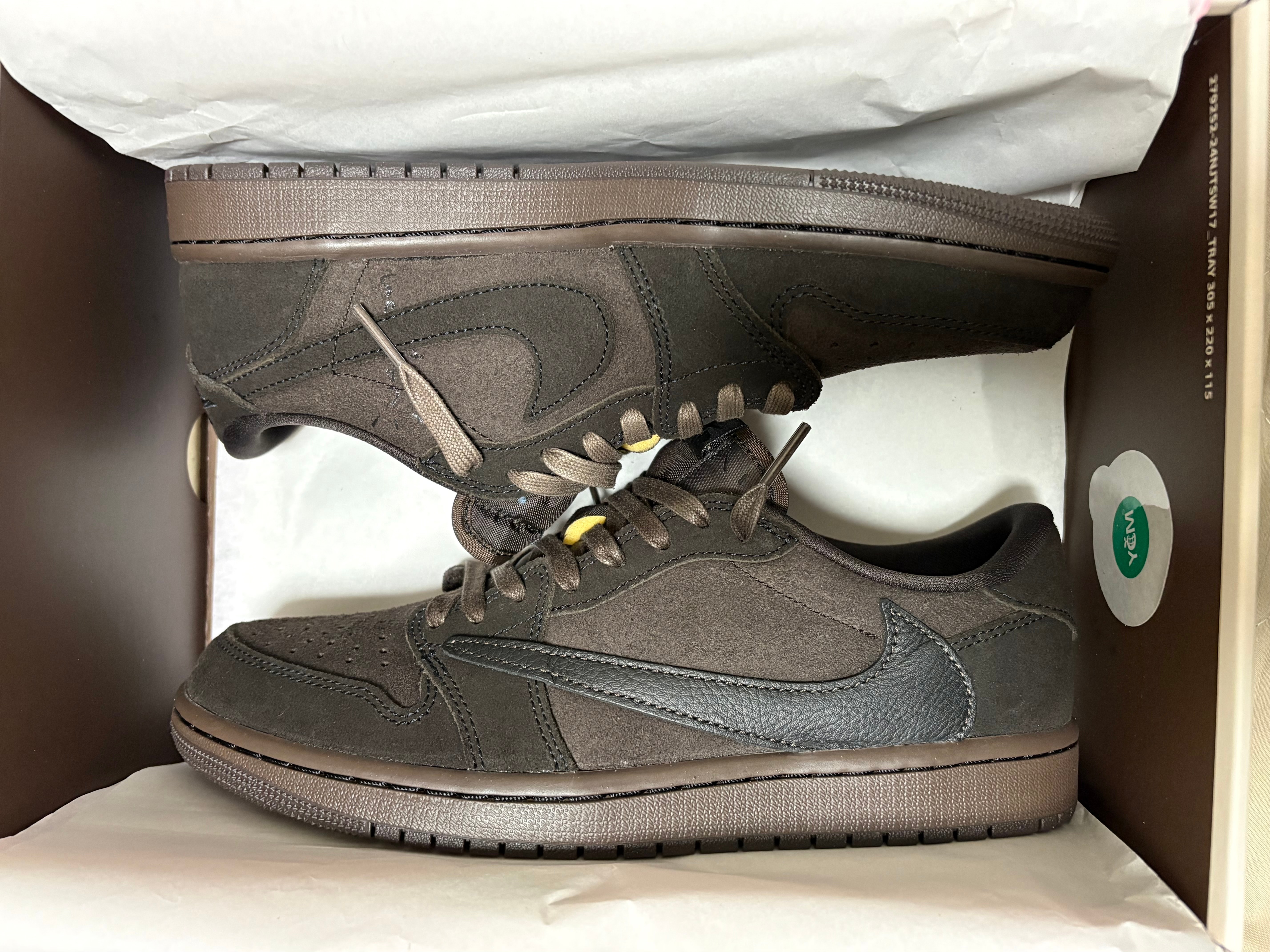 Travis Scott × Nike Air Jordan 1 Low OG SP "Velvet Brown and Dark Mocha"