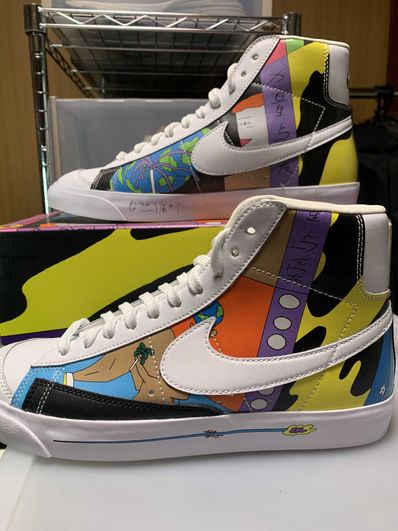 RUOHAN WANG × NIKE BLAZER MID FLYLEATHER