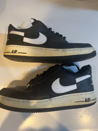 Supreme × COMME des GARCONS SHIRT × Nike Air Force 1 Low "Black/White" (2018)
