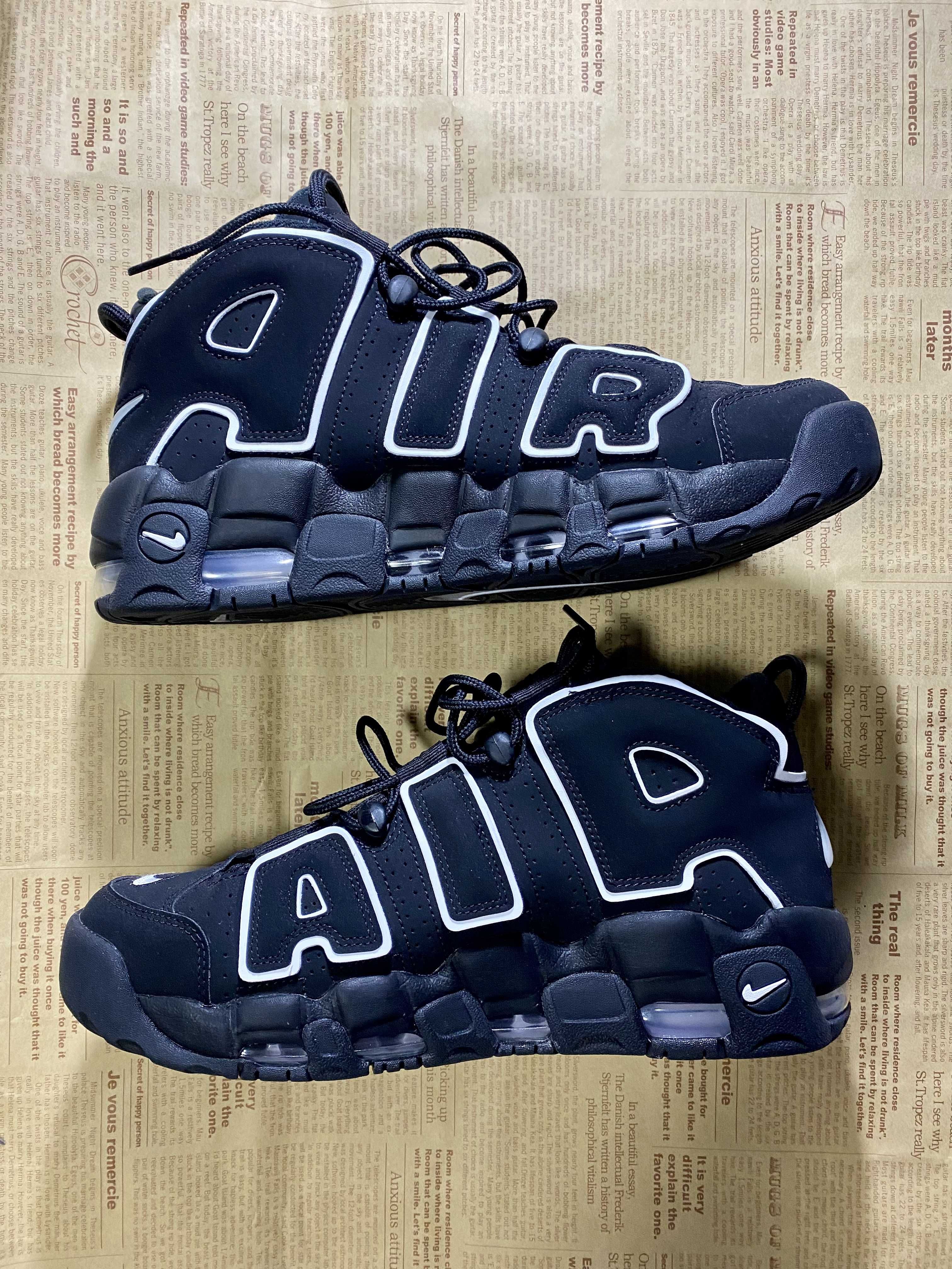Nike Air More Uptempo "Black/White"(2020)