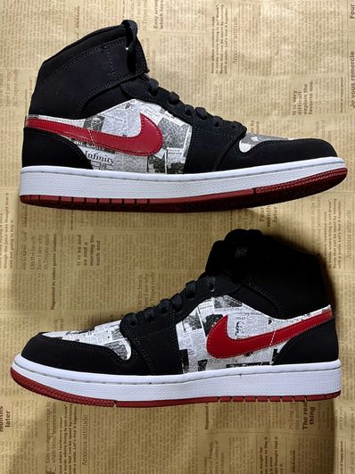 Air jordan sales 1 mid newspaper