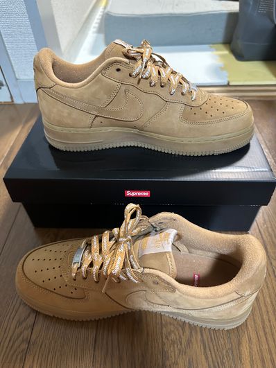 Supreme × Nike Air Force 1 Low "Flax/Wheat"