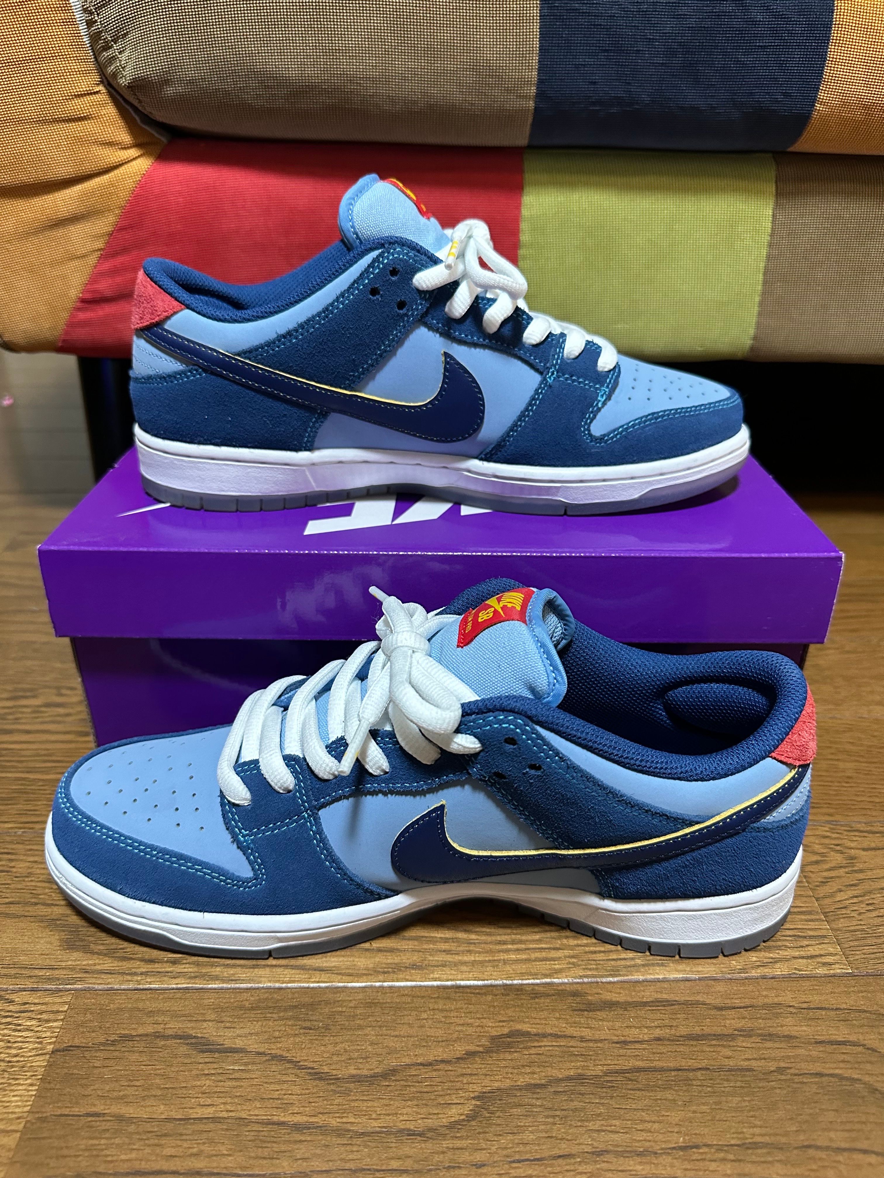 Why So Sad? × Nike SB Dunk Low "Coastal Blue/Speed Yellow-University Red"