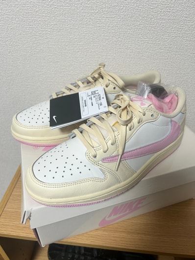 Travis Scott × Nike Air Jordan 1 Retro Low OG "Muslin/Shy Pink"