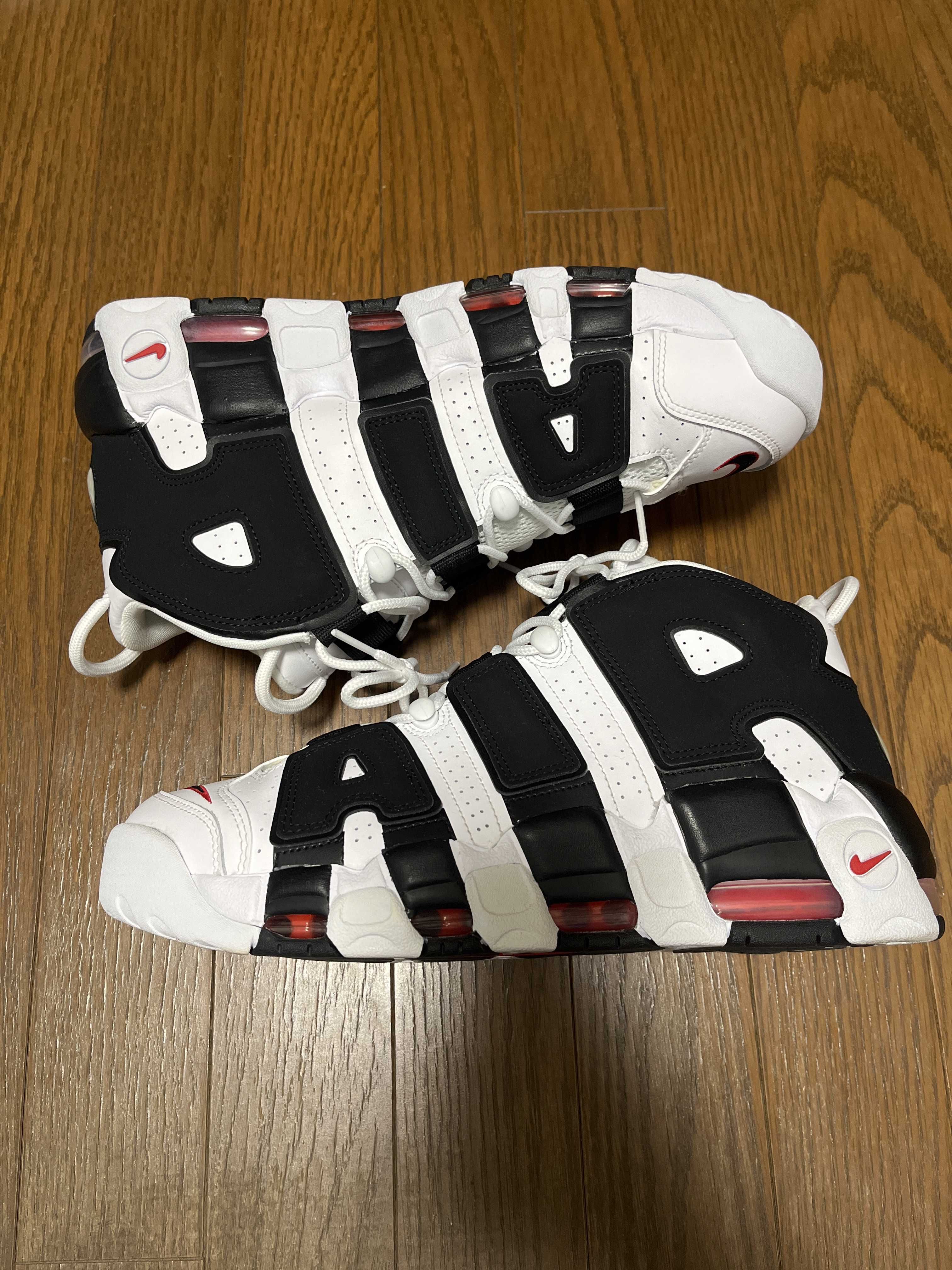 Nike Air More up Tempo "White/Black/University Red"(~2018)