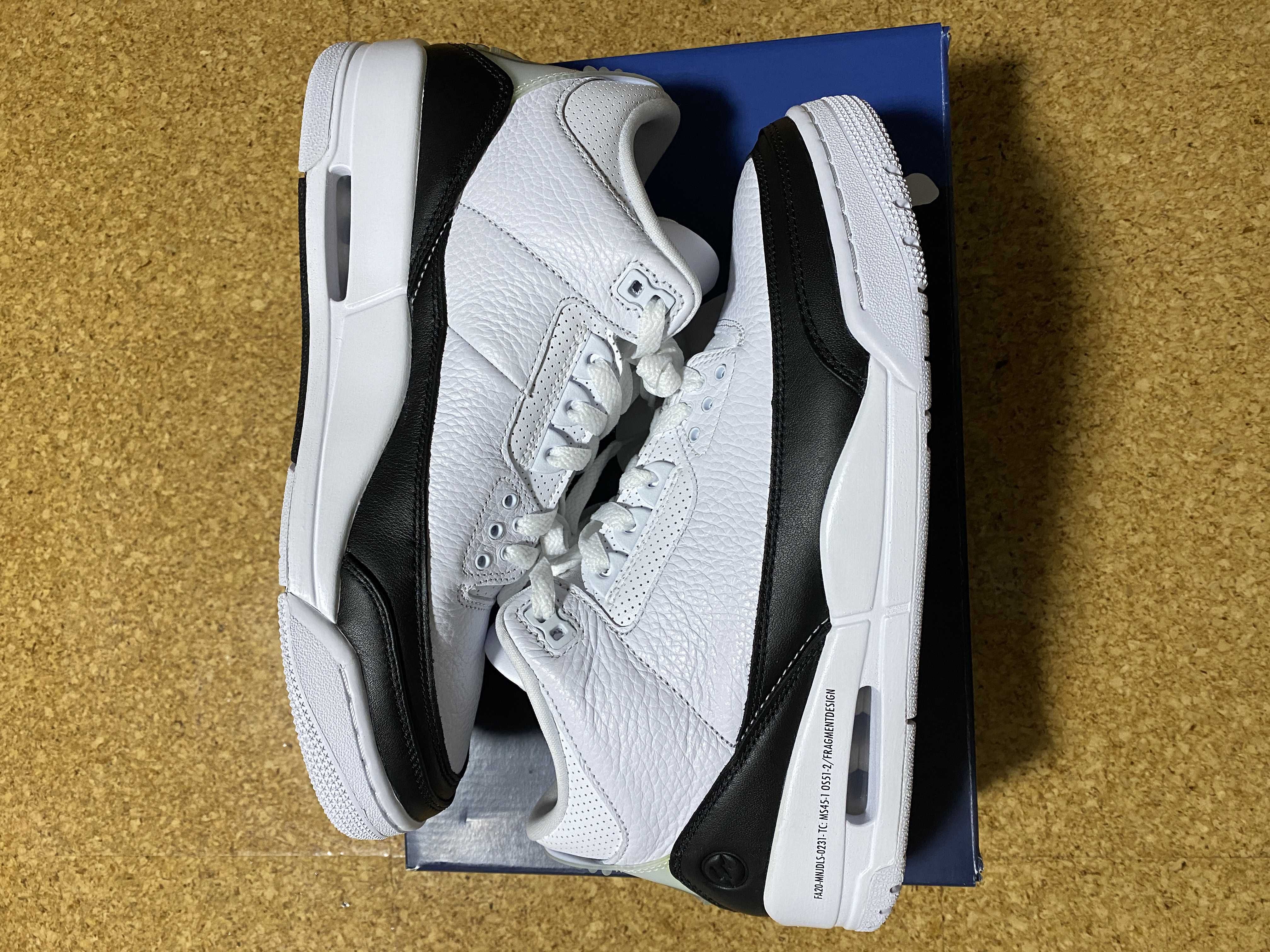 Fragment × Nike Air Jordan 3 "White/Black"