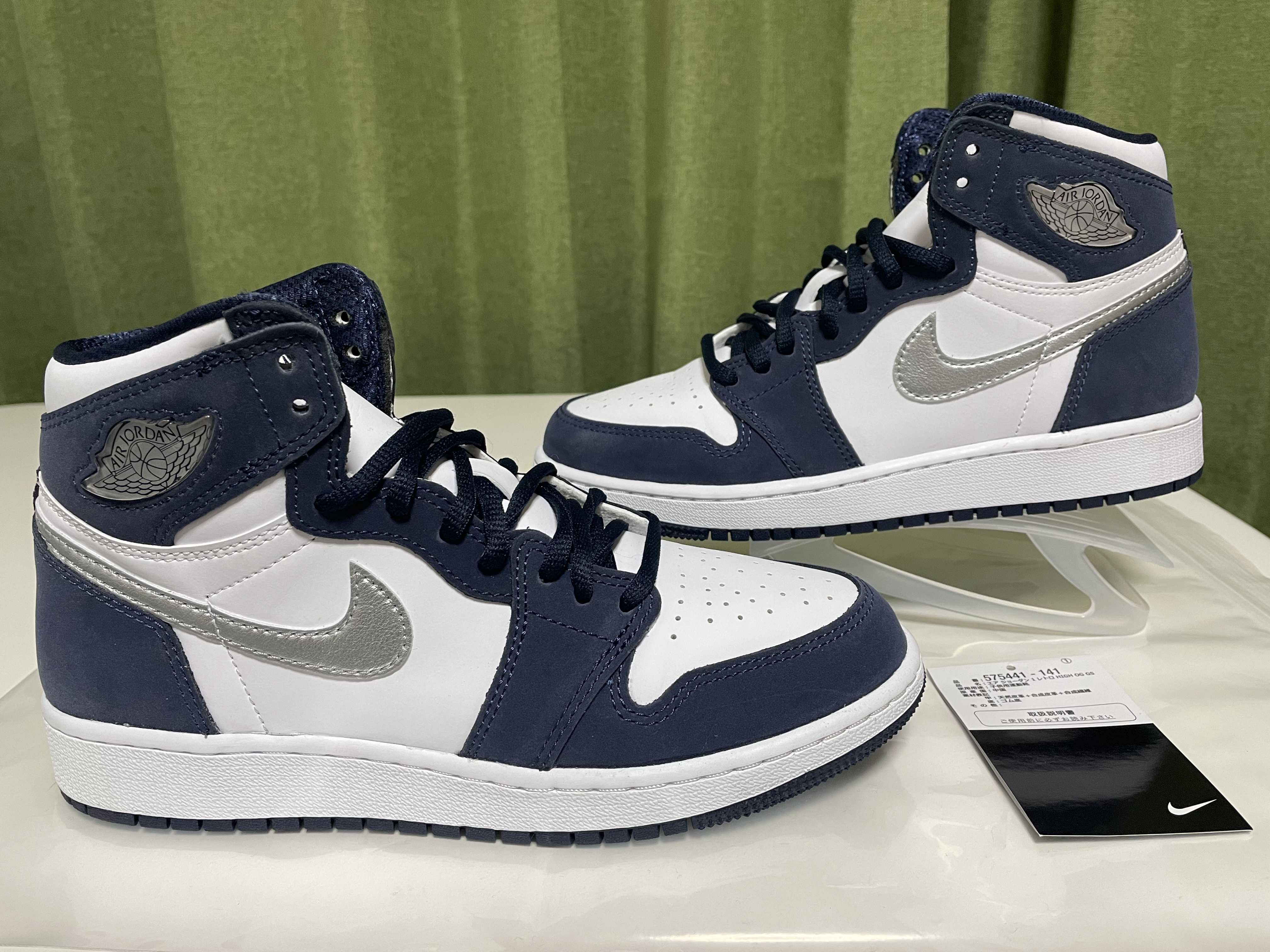 Nike GS Air Jordan 1 High OG CO.JP "Midnight Navy" (2020)(ブリーフケースなし)