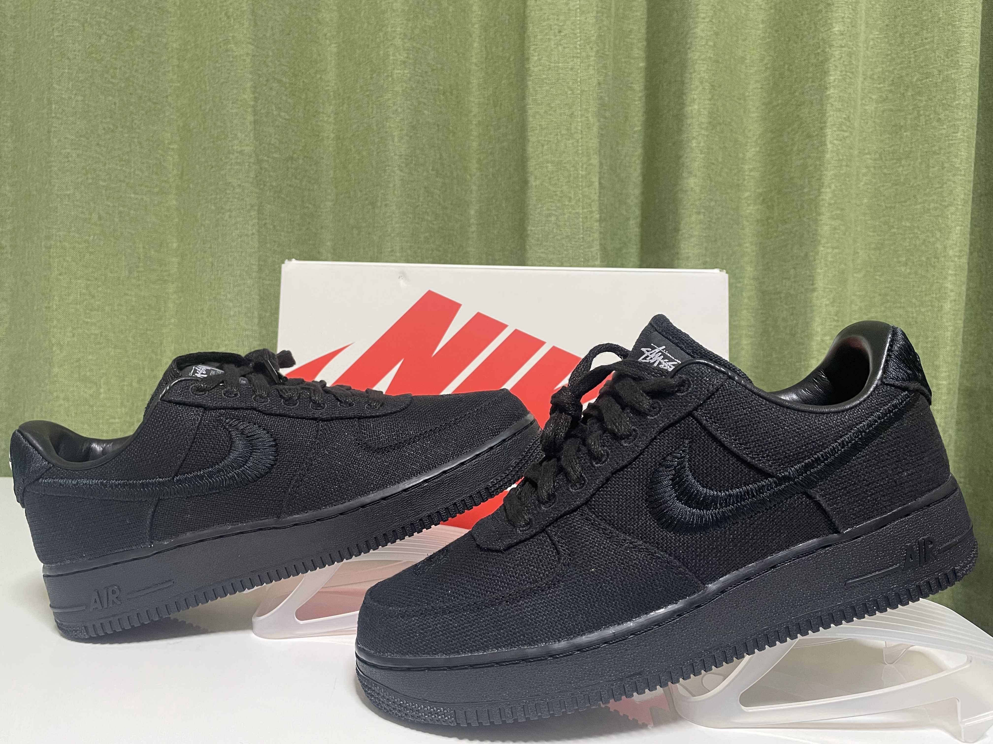 Stussy × Nike Air Force 1 Low "Triple Black"