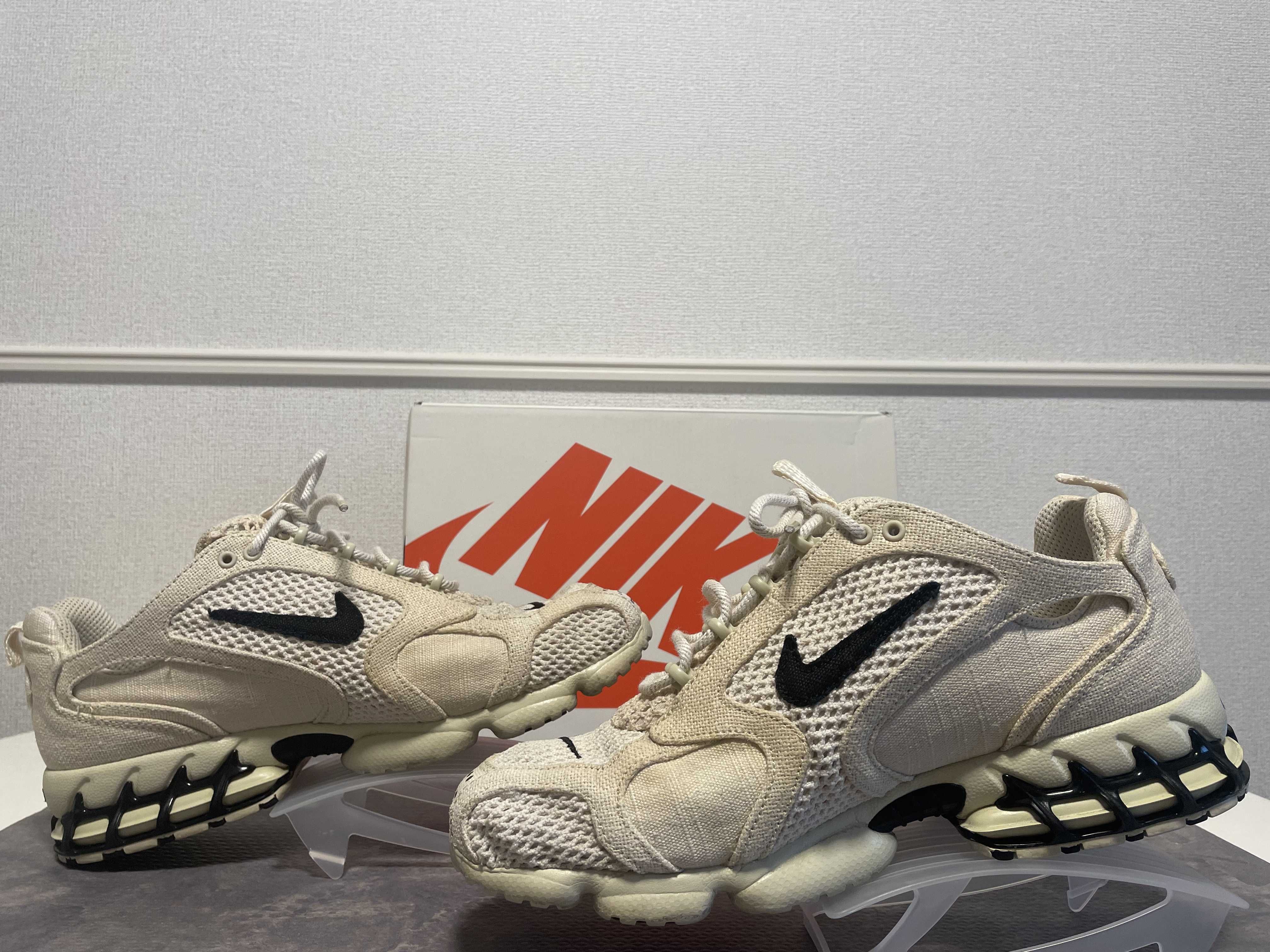 Stussy × Nike Air Zoom Spiridon CG 2 "Fossil/Black"