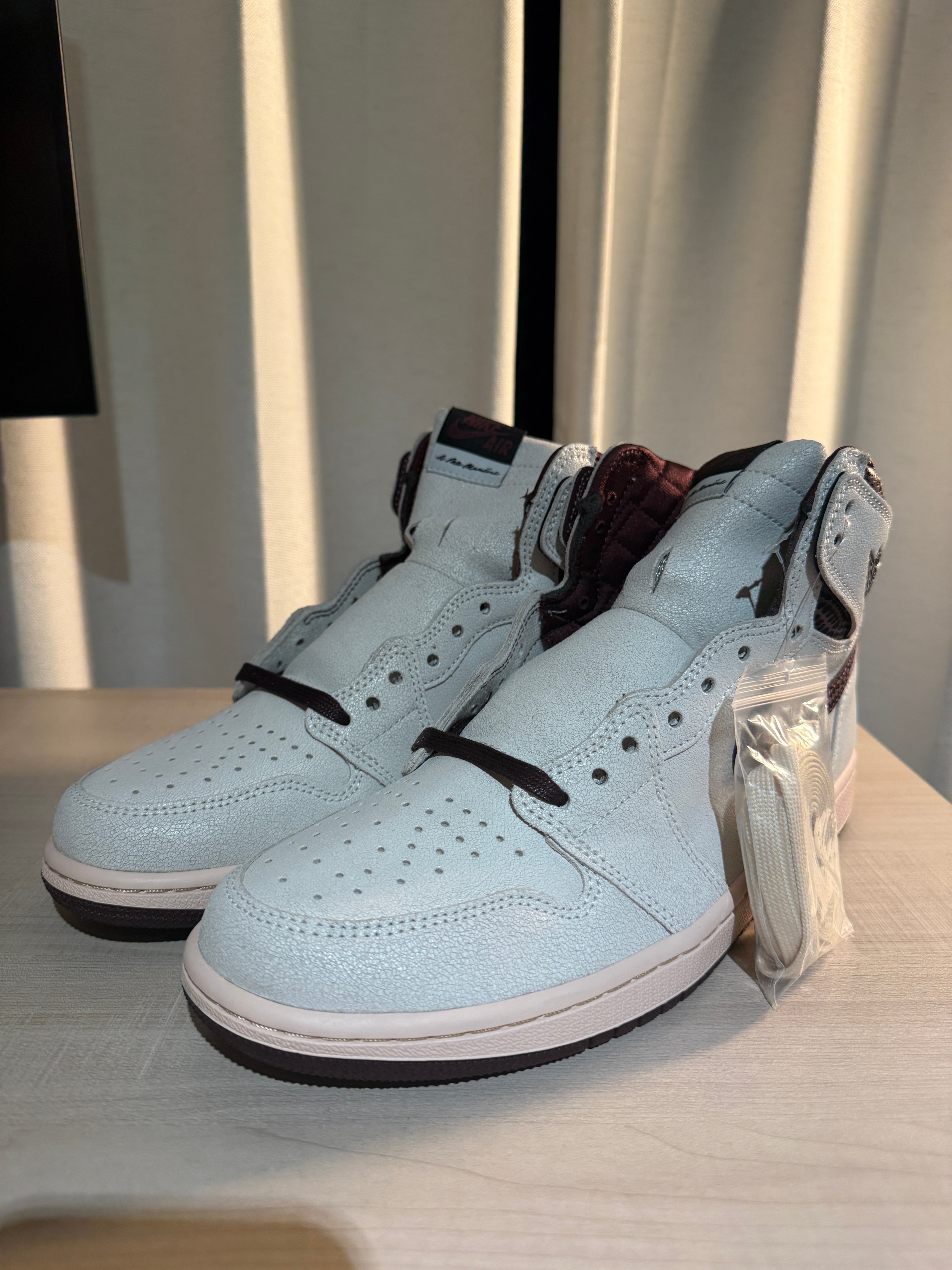 A Ma Maniere × Nike Air Jordan 1 Retro High OG "Sail and Burgundy"