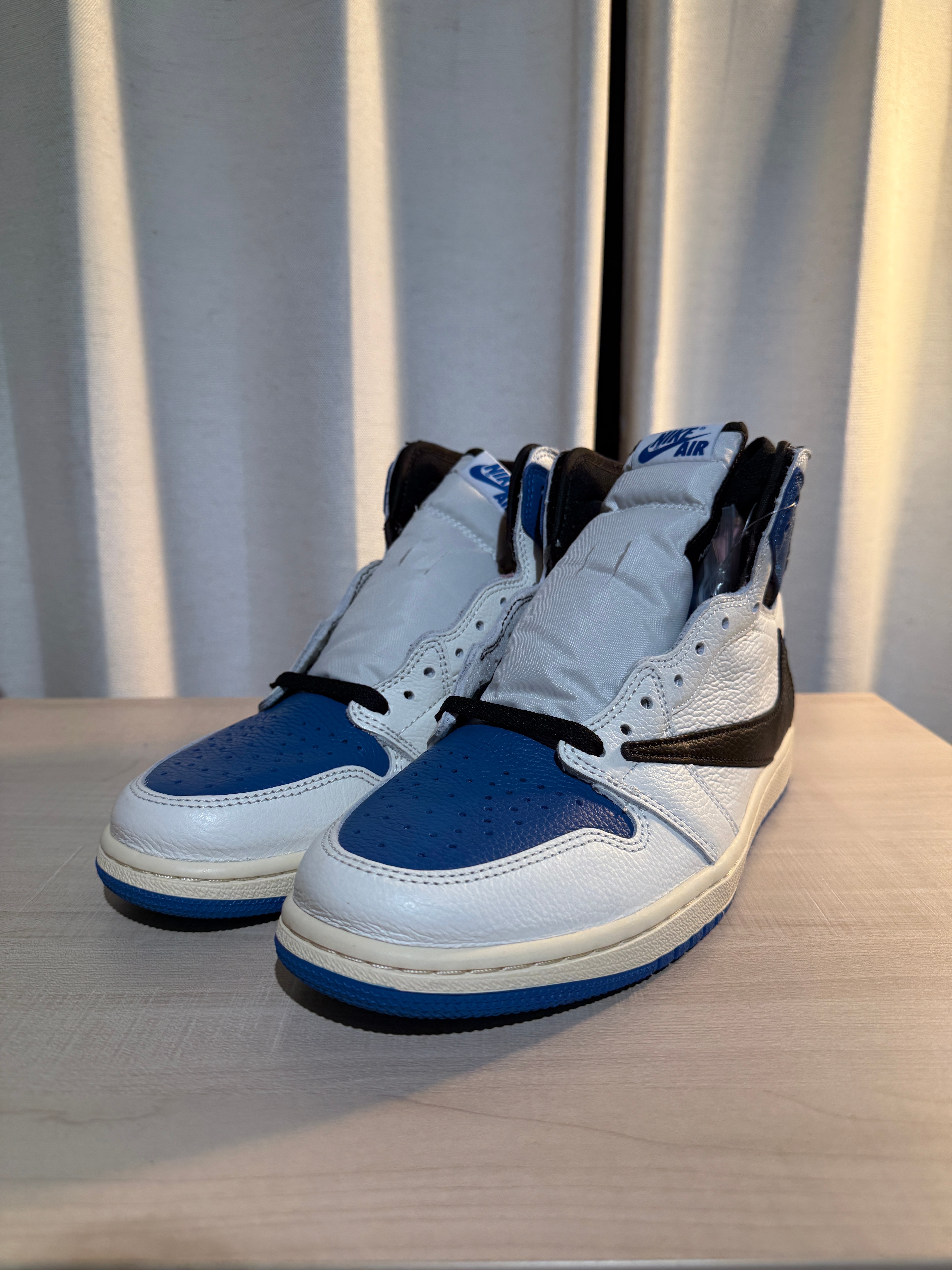 Travis Scott × fragment design × Nike Air Jordan 1 Retro High OG SP "Military Blue"
