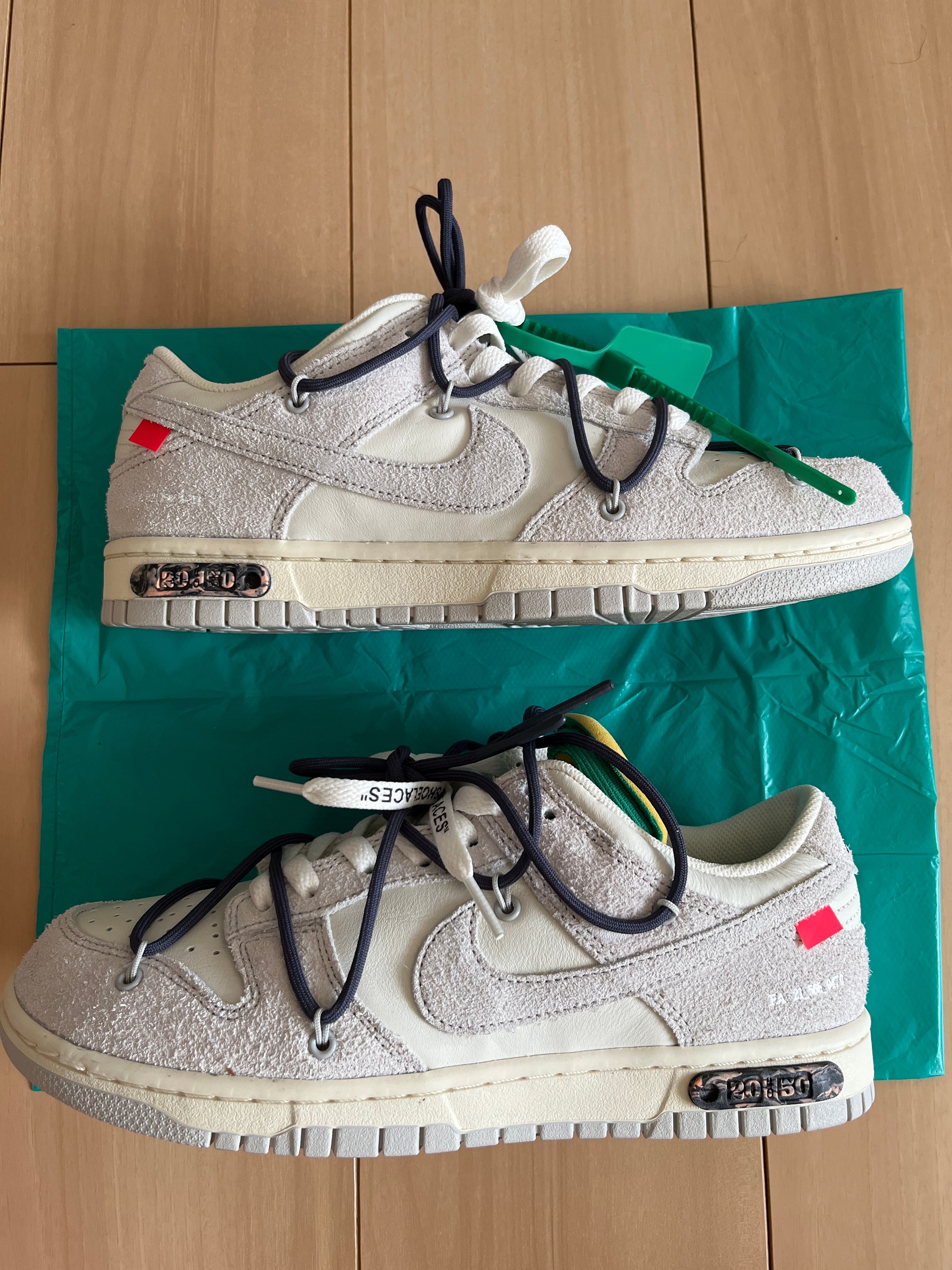 Off-White × Nike Dunk Low "Sail/Neutral Grey/Gridiron"