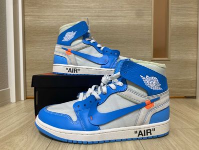 Off-White × Nike Air Jordan 1 High UNC "White/Dark Powder Blue"
