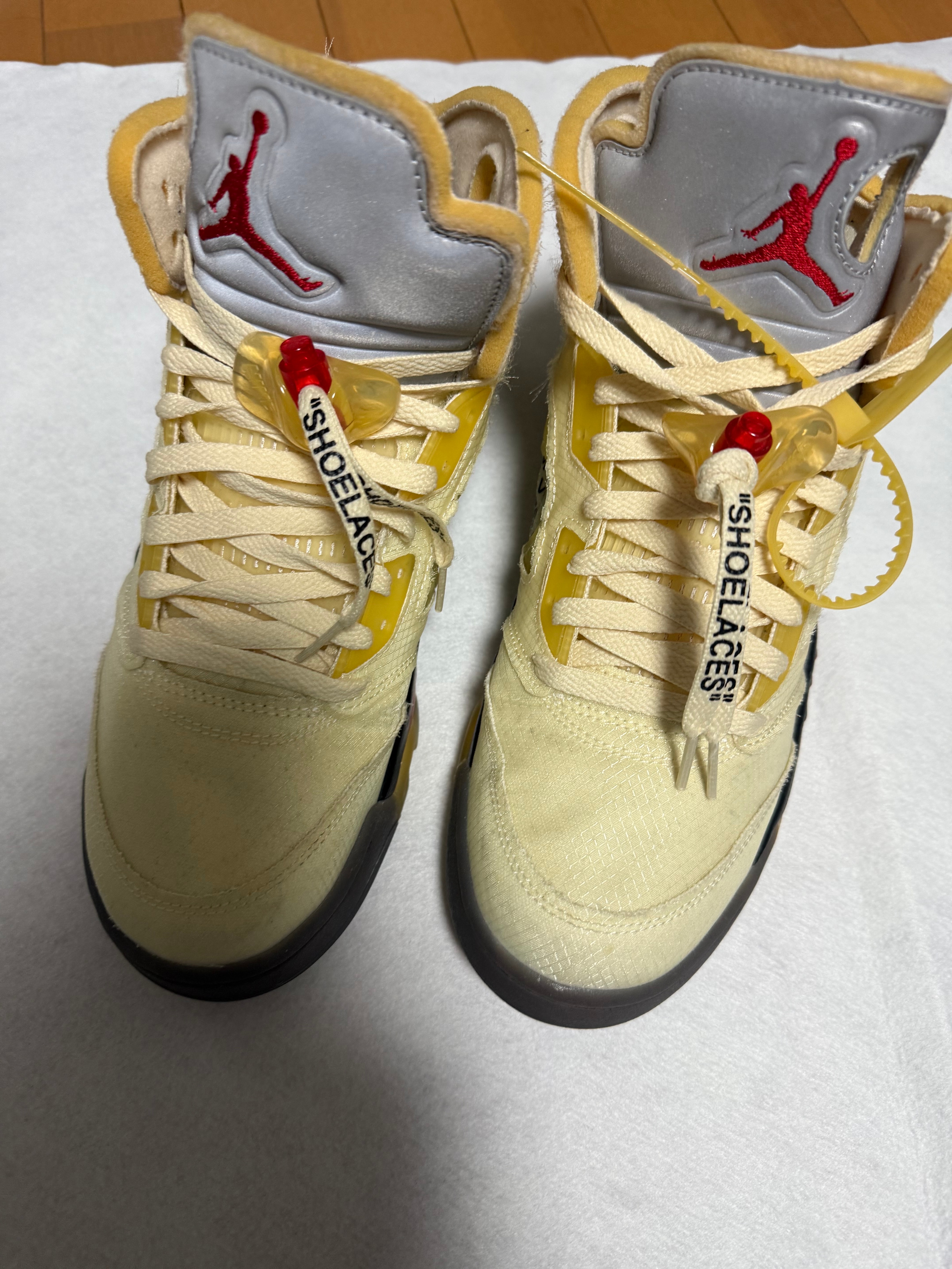 Off-White × Nike Air Jordan 5 "Sail"  
