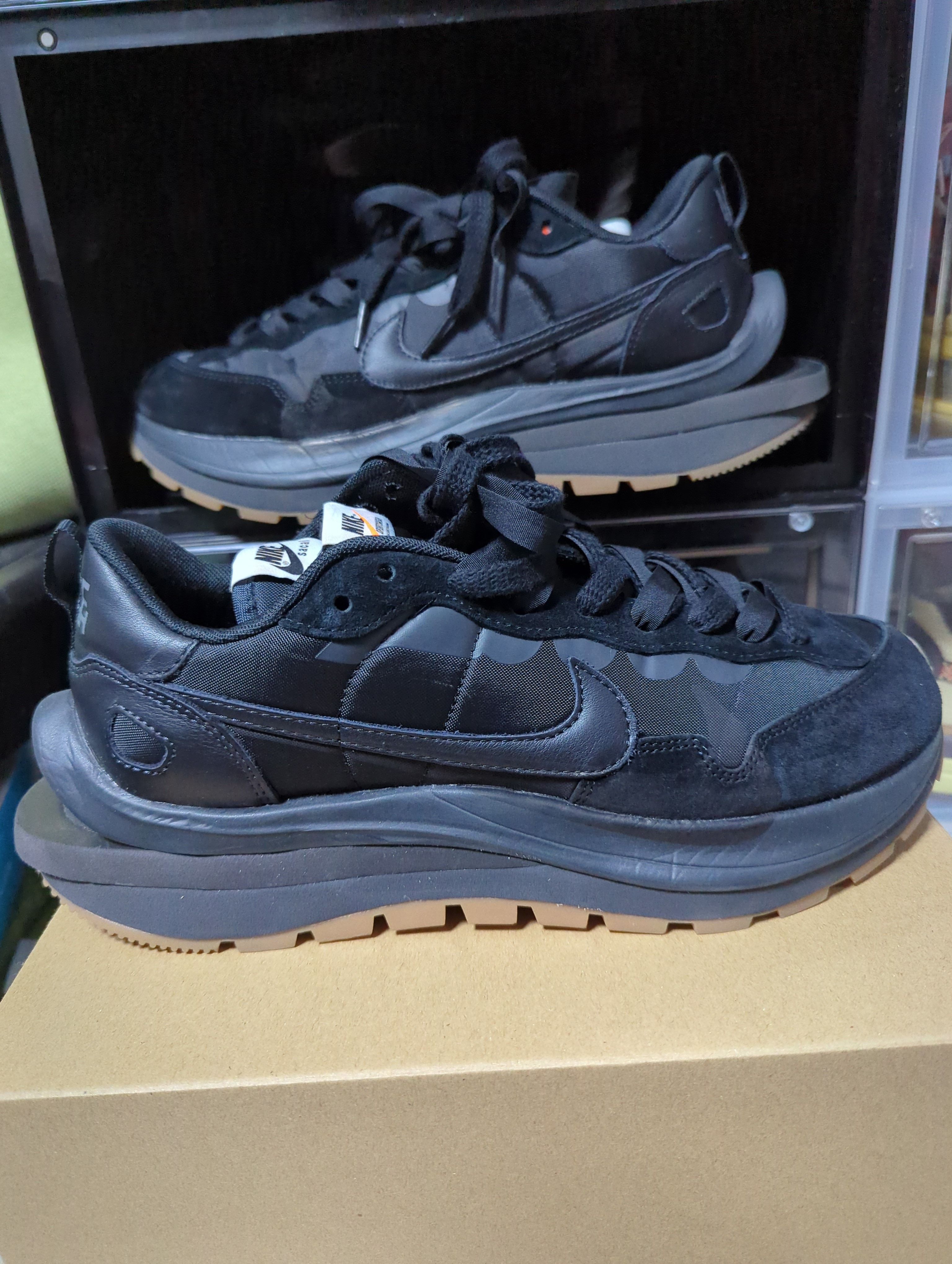 sacai × Nike VaporWaffle "Black Gum"