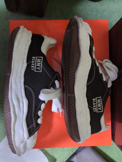 Maison MIHARA YASUHIRO BLAKEY OG Sole Canvas Low-top Sneaker "Black" (A08FW735)