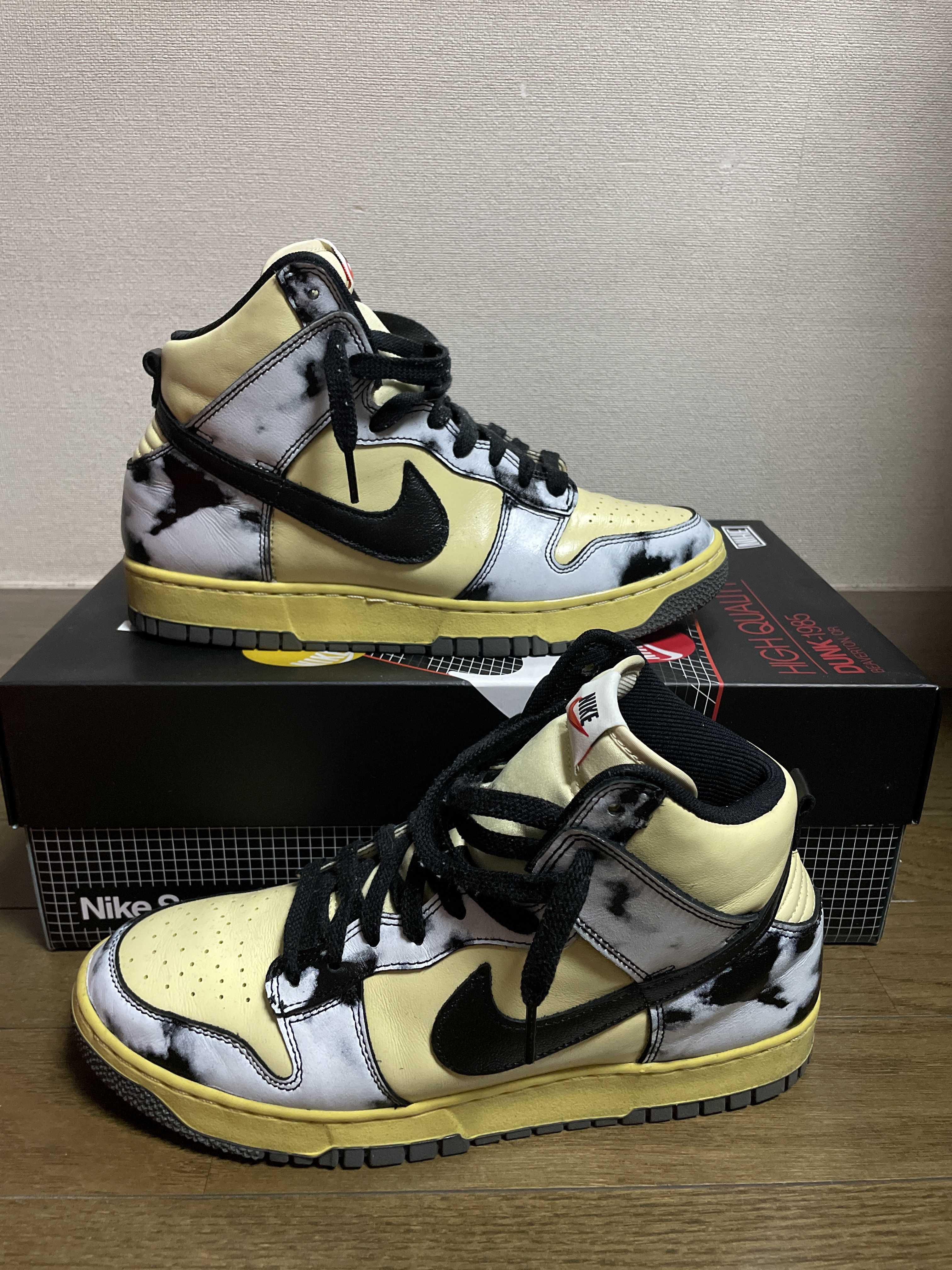 Nike Dunk High "Black Acid Wash"