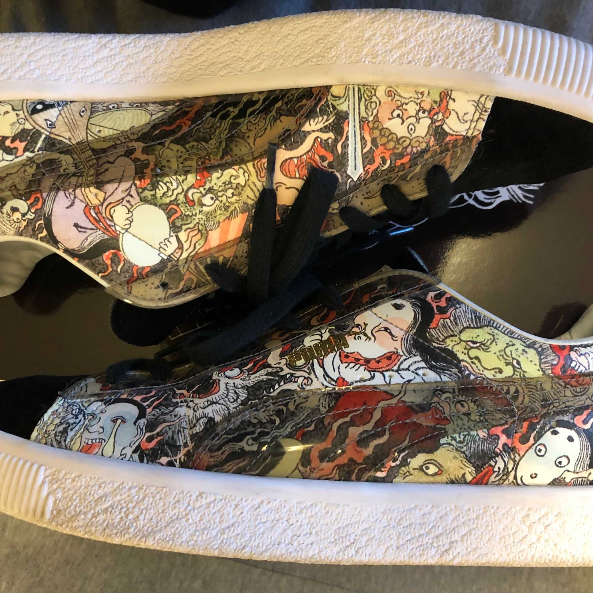 atmos × Three Tides Tattoo × Puma Suede "Puma Black/Puma White"  