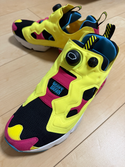 Reebok INSTAPUMP FURY 94 GRAPE BRAIN "YELLOW x BLUE x PINK"