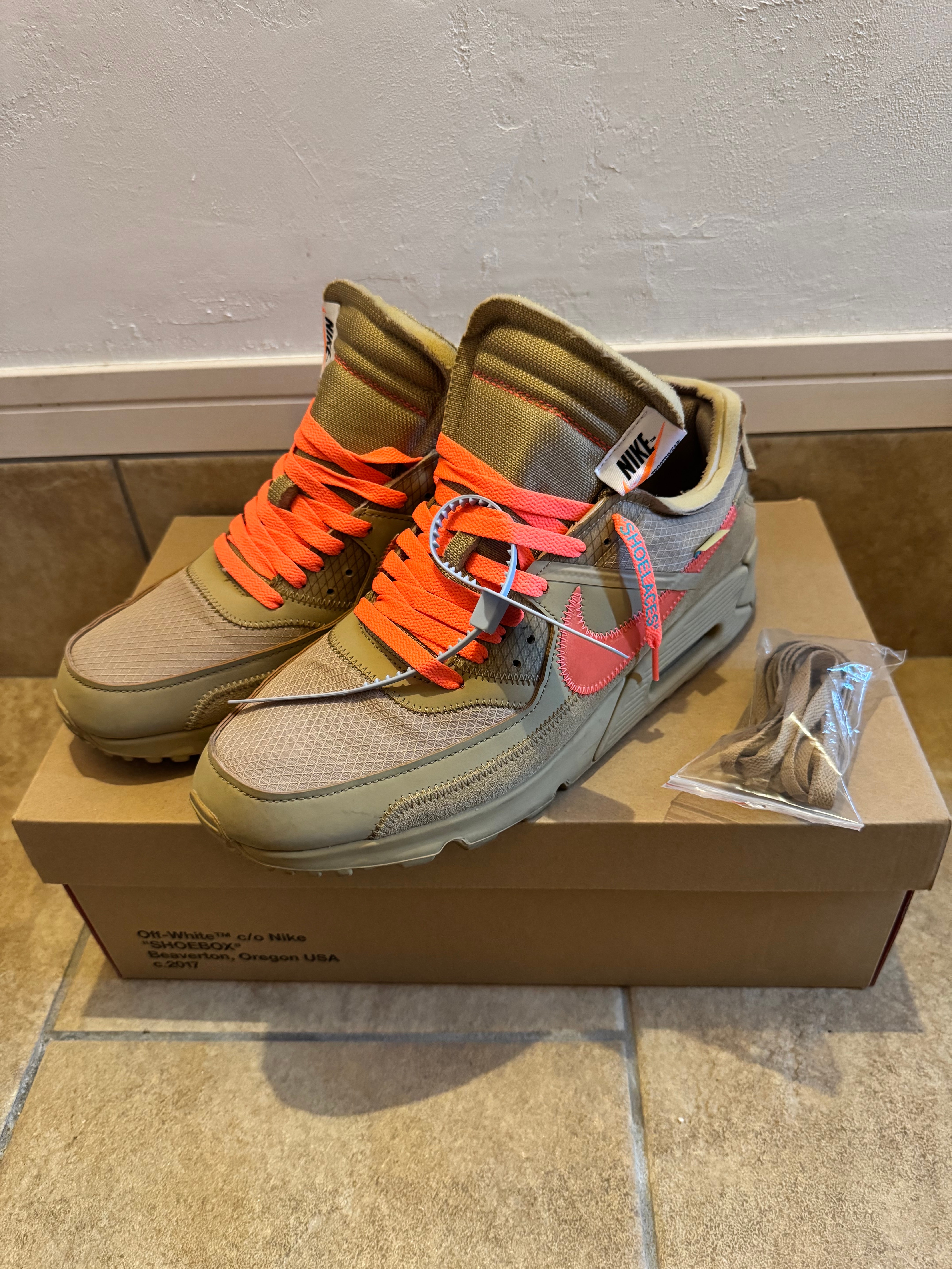 Off-White × Nike Air Max 90 "Desert Ore"