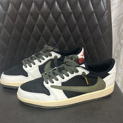 Travis Scott × Nike Women's Air Jordan 1 Low OG "Medium Olive"
