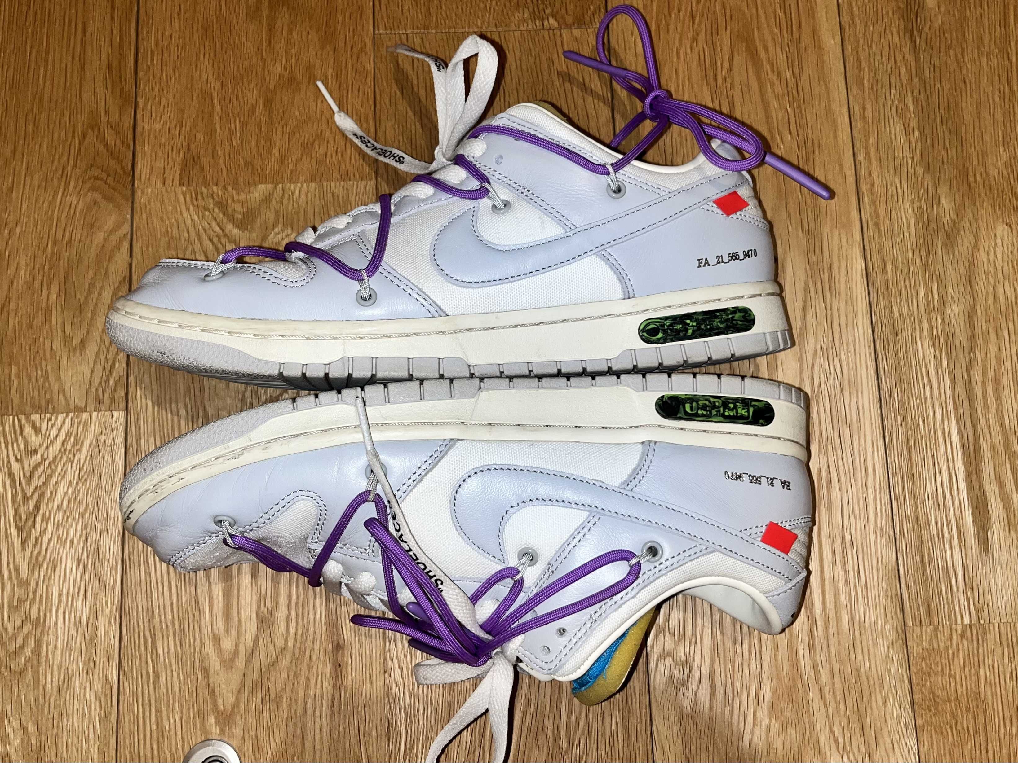 Off-White × Nike Dunk Low "Sail/Neutral Gray"