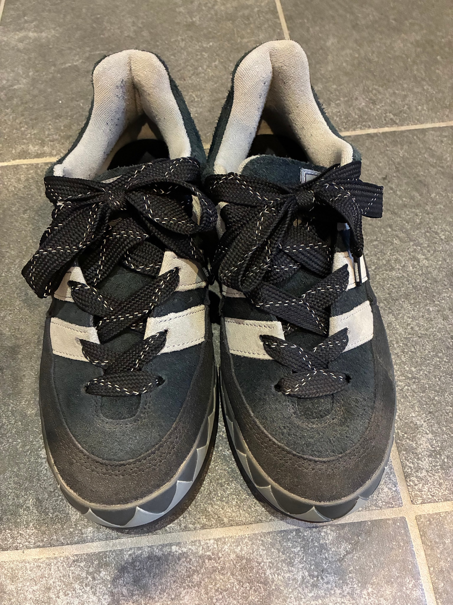 NEIGHBORHOOD × adidas Adimatic "Core Black/Solid Gray"