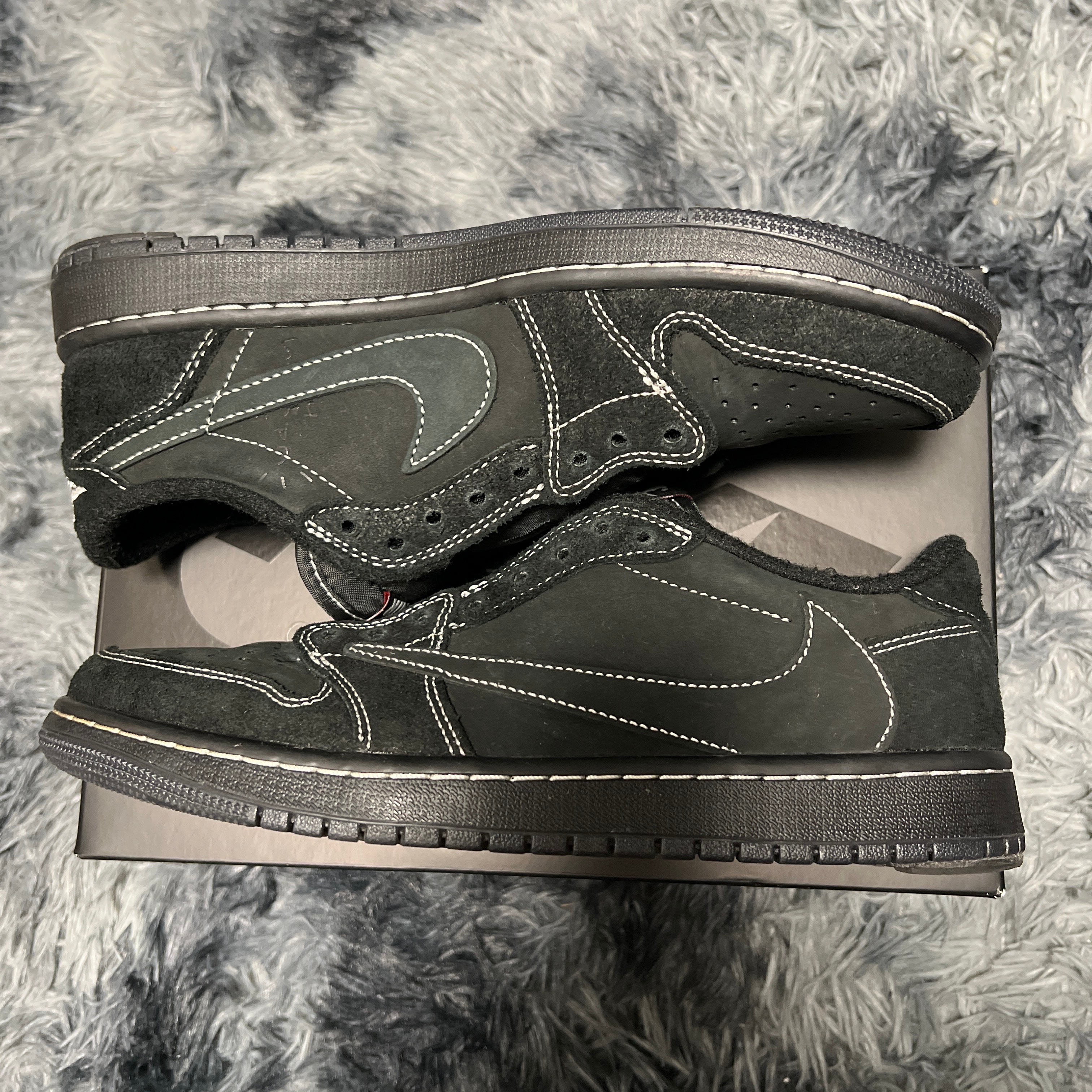 Travis Scott × Nike Air Jordan 1 Low OG SP "Black Phantom"