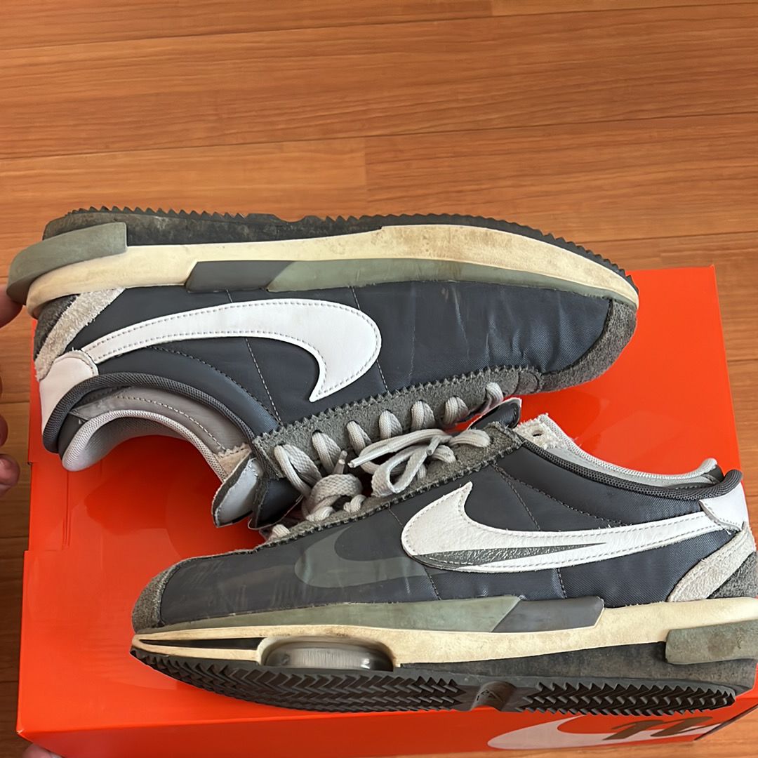 sacai × Nike Zoom Cortez "Iron Grey"