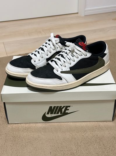 Travis Scott × Nike Women's Air Jordan 1 Low OG "Medium Olive"