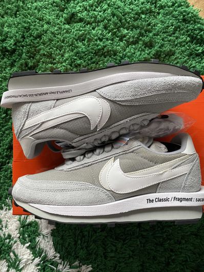 fragment design × sacai × Nike LD Waffle "Light Smoke Grey"