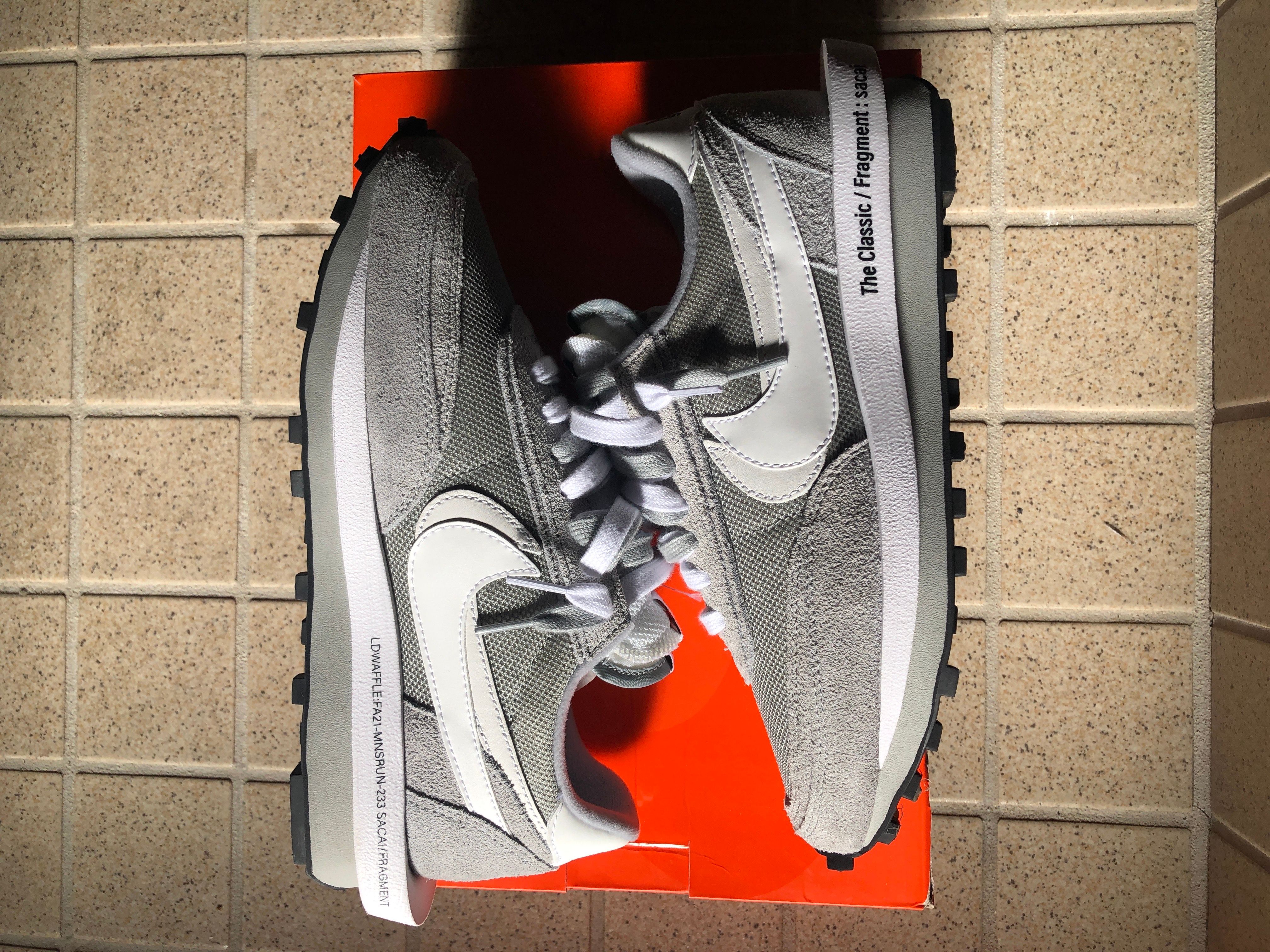 Fragment × sacai × Nike LD Waffle "Light Smoke Grey"