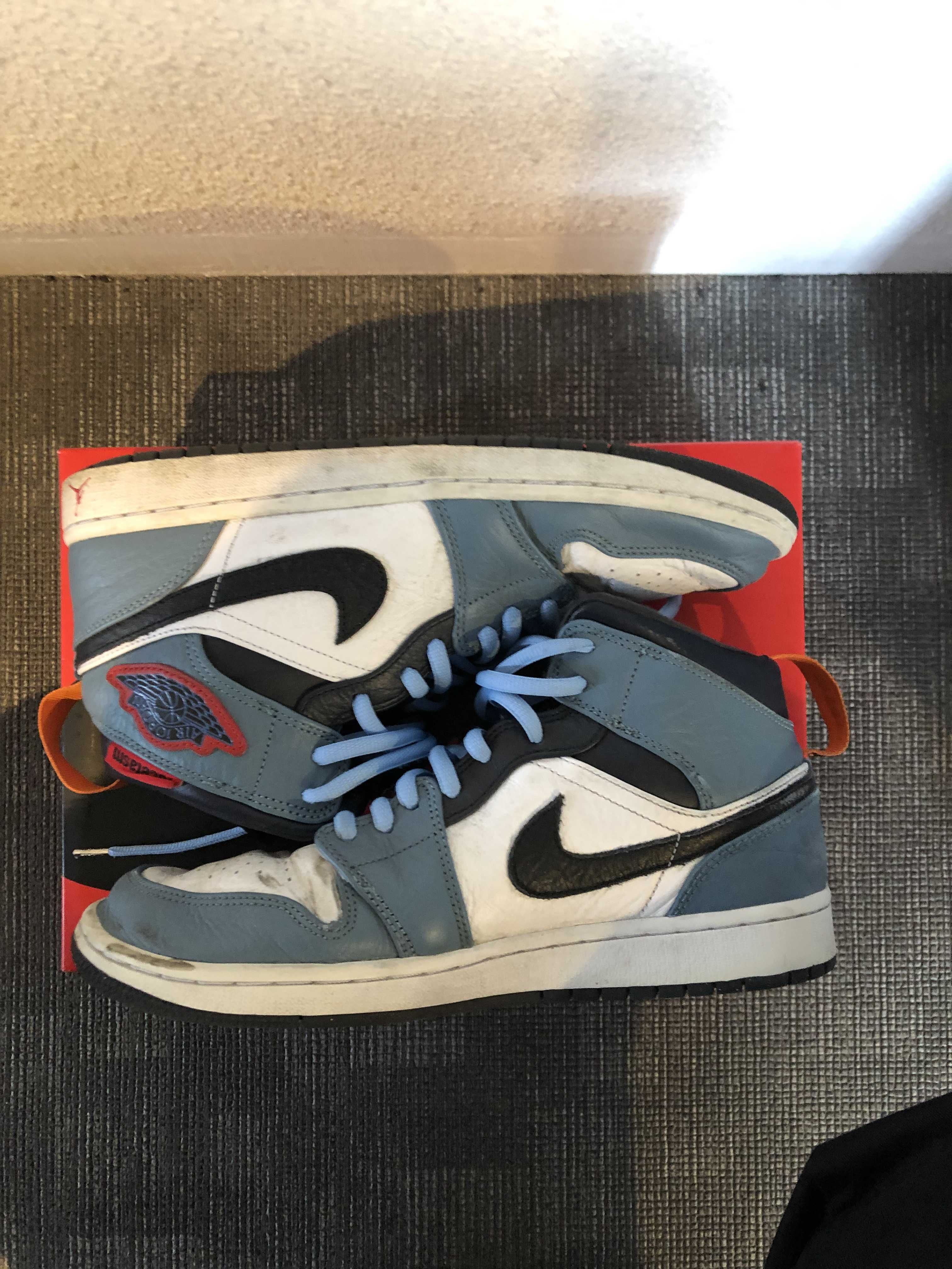 FACETASM × Nike Air Jordan 1 Mid "White/Navy"